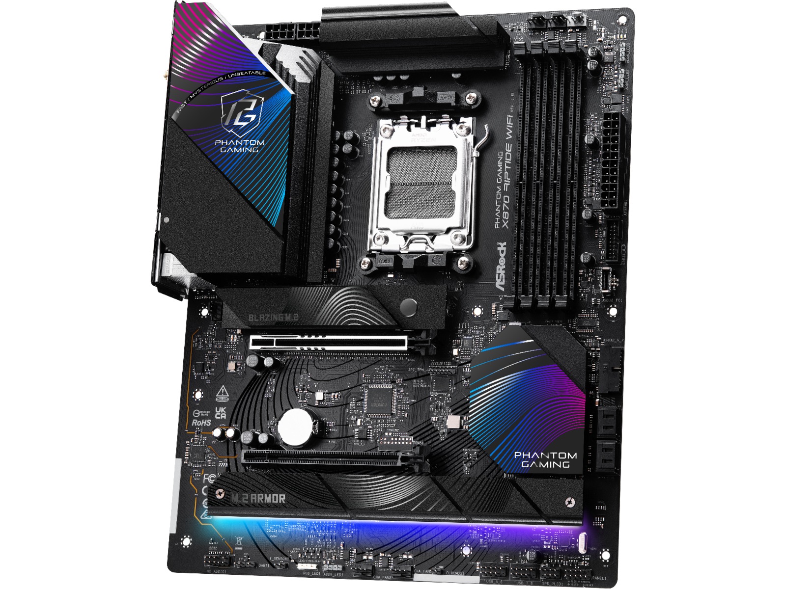 ASRock X870 Phantom Gaming Riptide WiFi Moderkort AMD Socket