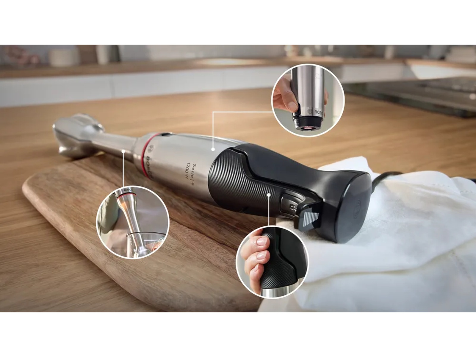 Bosch MSM6M81X1 Miksestav (rostfritt stål) Stavmixers & elvispar