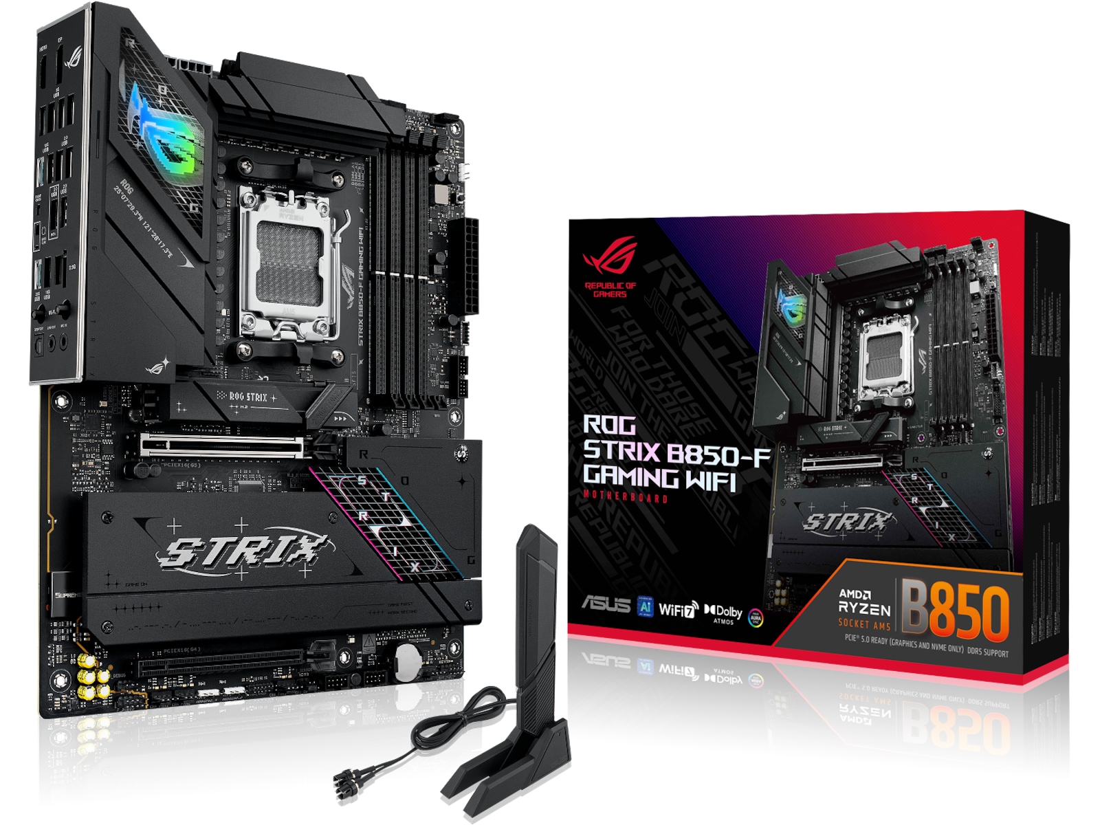 ASUS ROG STRIX B850-F GAMING WIFI Moderkort AMD Socket