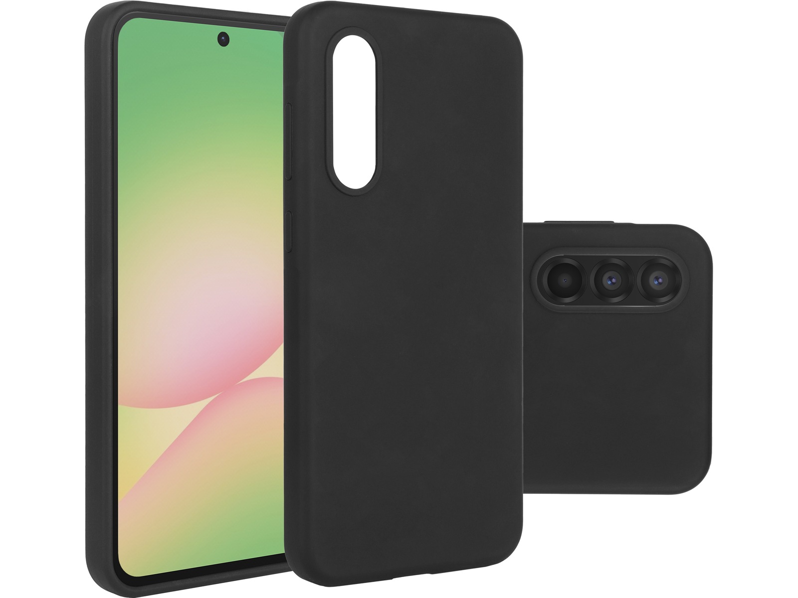 iiglo Galaxy A56 Silikonskal (svart) Skydd
