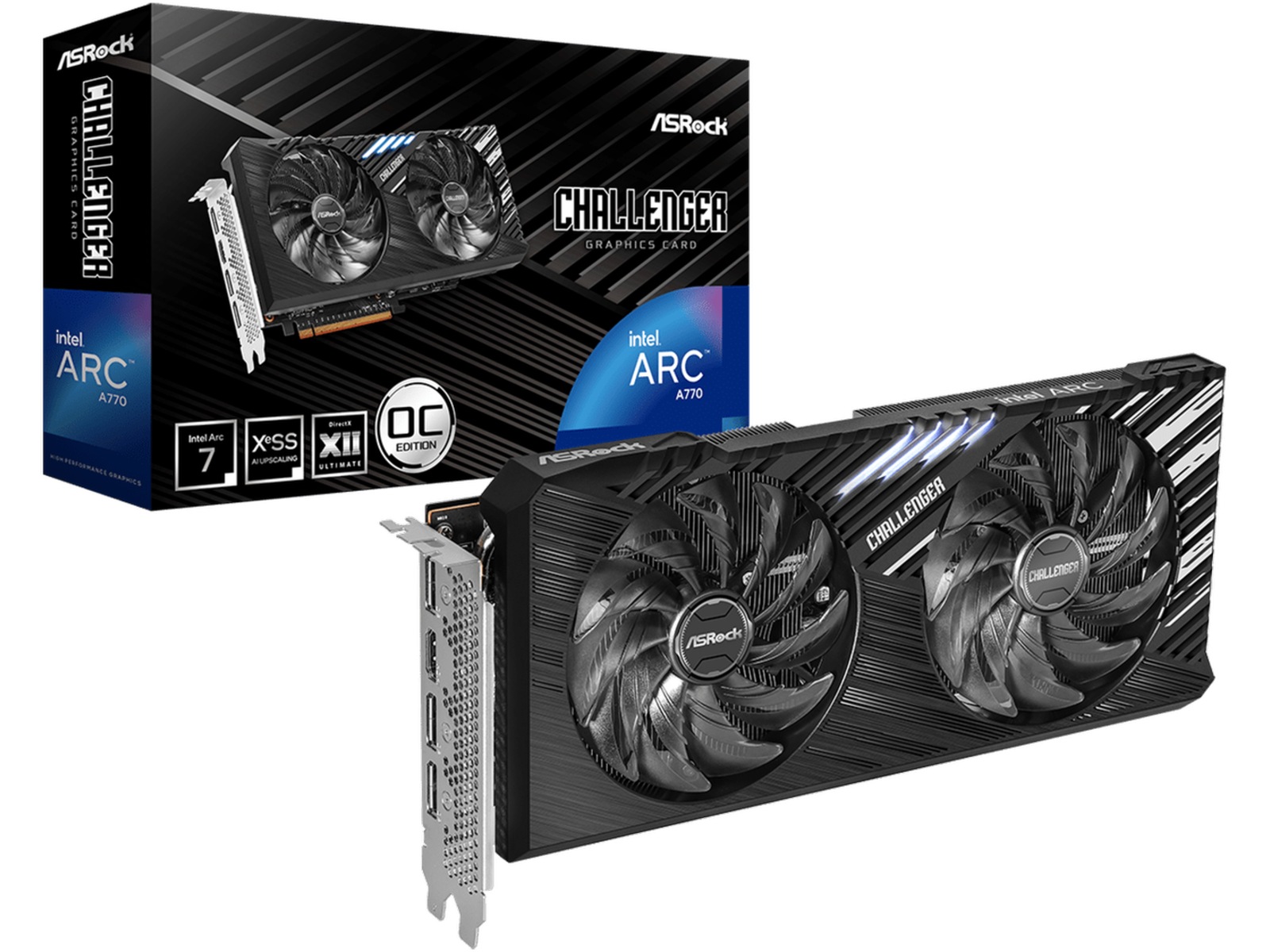 ASRock Intel Arc A770 Challenger SE OC Grafikkort