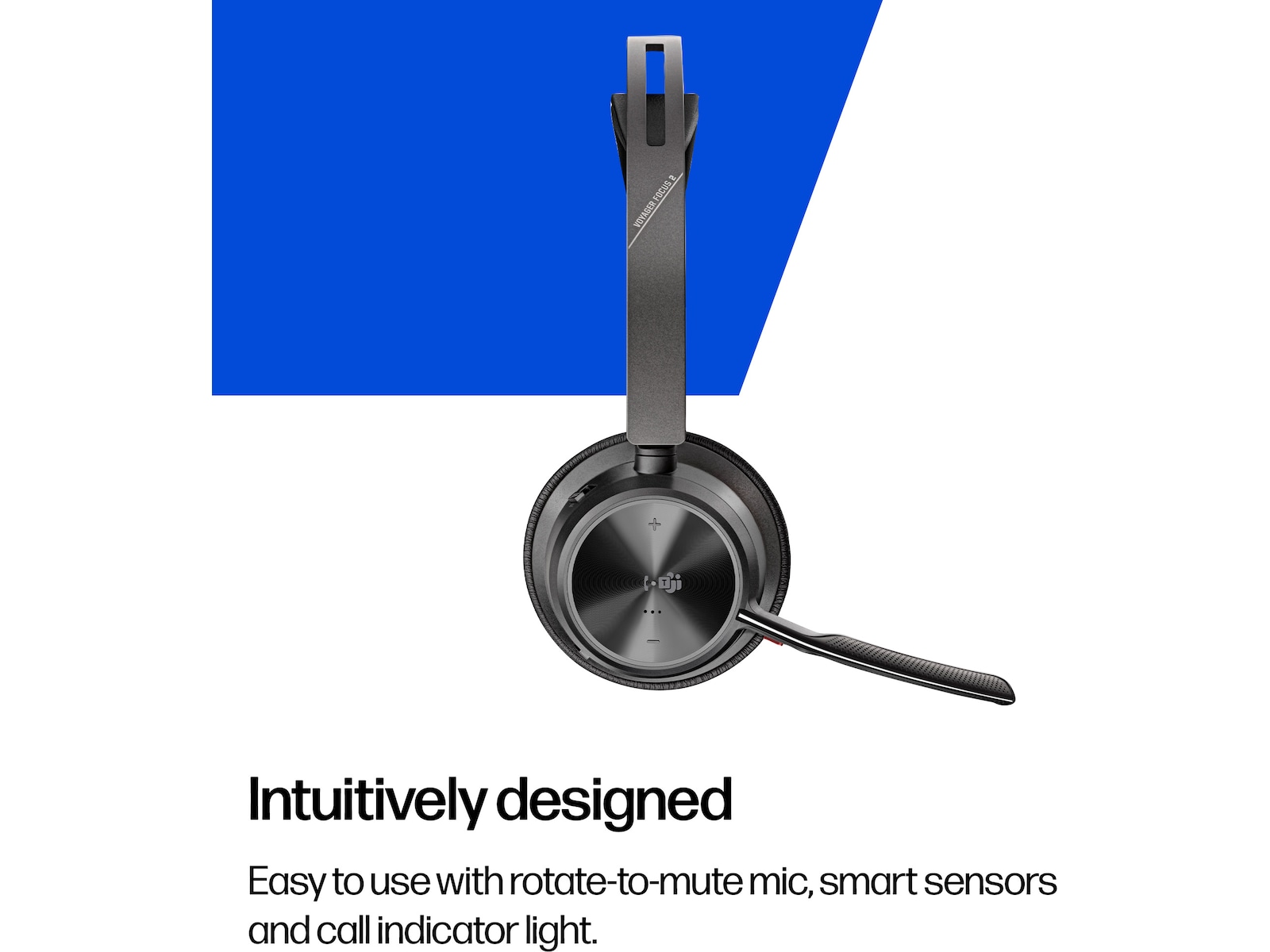 Poly Voyager Focus 2 MS USB-C Headset med laddningsstativ Headset trådlöst