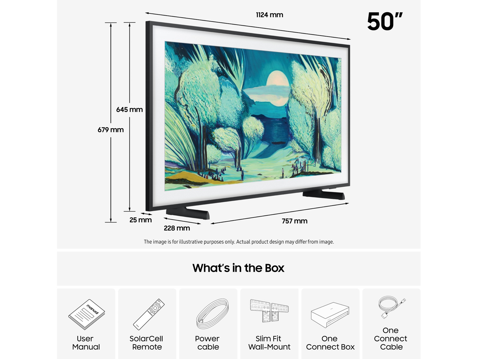 Samsung 50" The Frame LS03FA QLED 4K Smart TV (2025) 50 - 59 tums TV