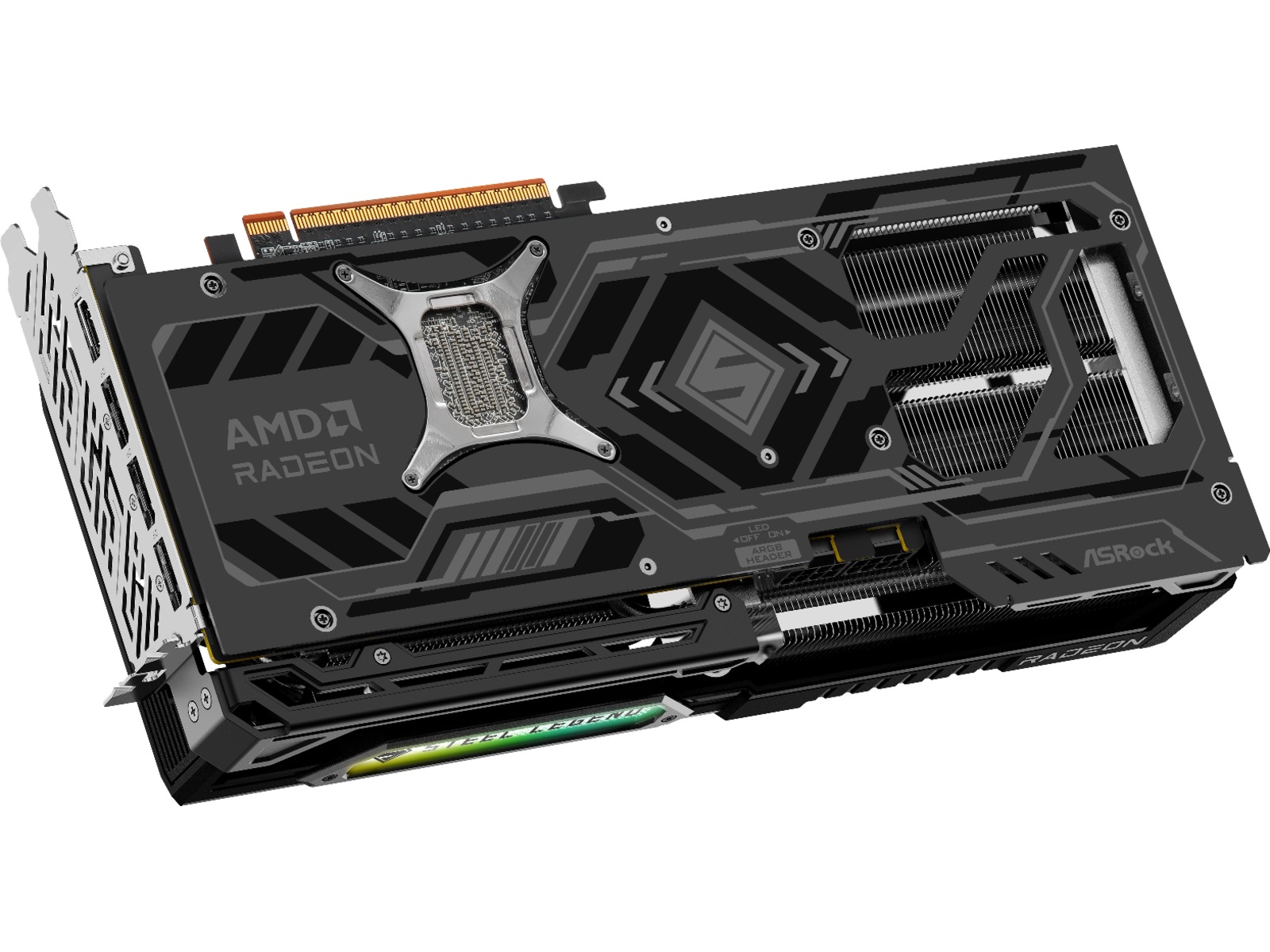 ASRock AMD Radeon RX 9070 XT Steel Legend Dark Grafikkort