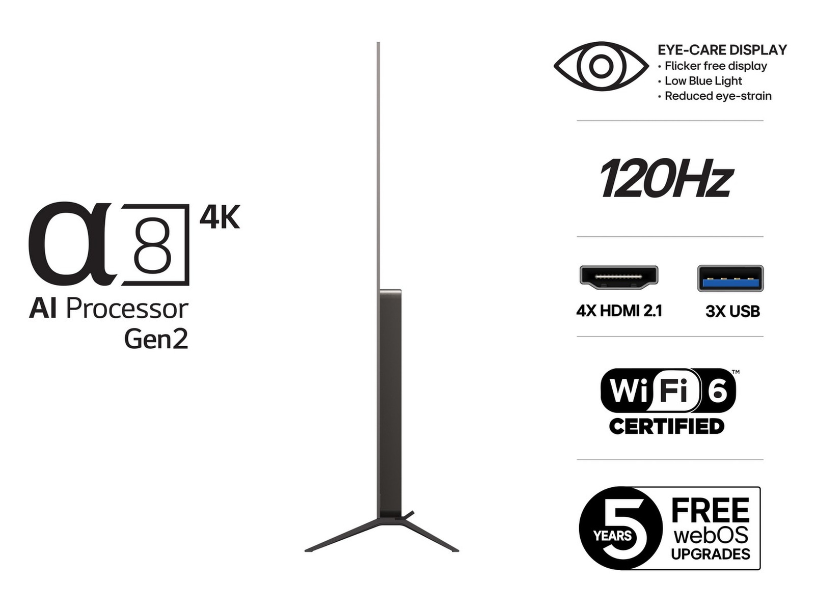 LG 65" B5 AI 4K OLED Smart TV (2025) 60 - 69 tums TV