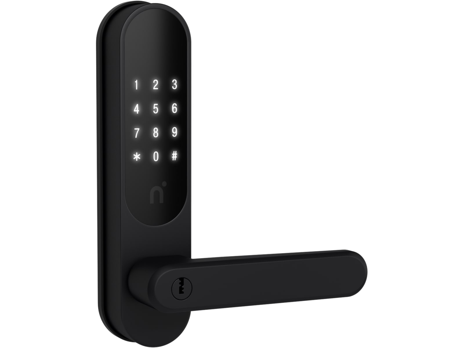 nimly Touch smart lås (svart) Elektroniskt dörrlås