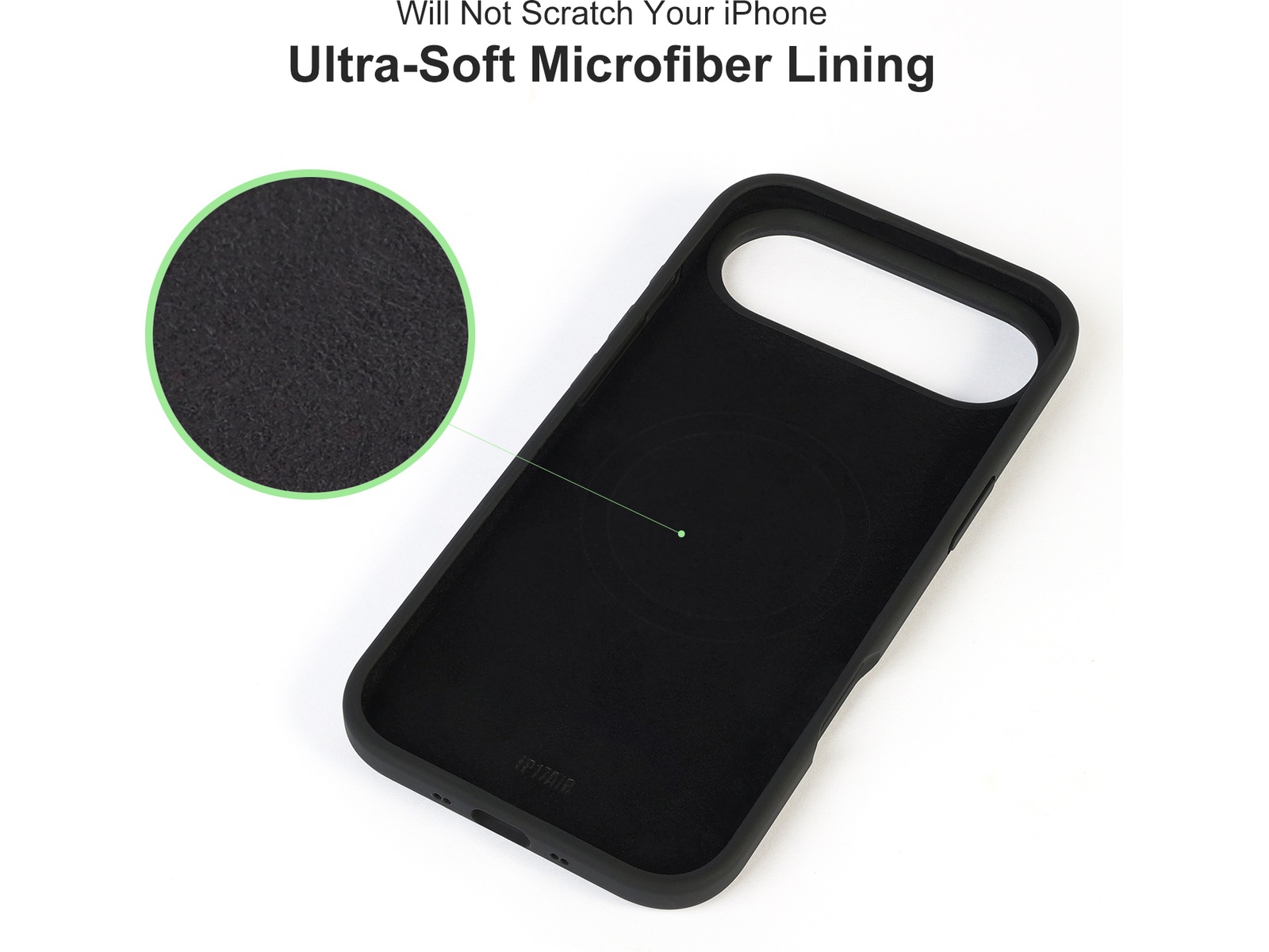 iiglo iPhone Air Magnetic Silikonskal (svart) Skydd