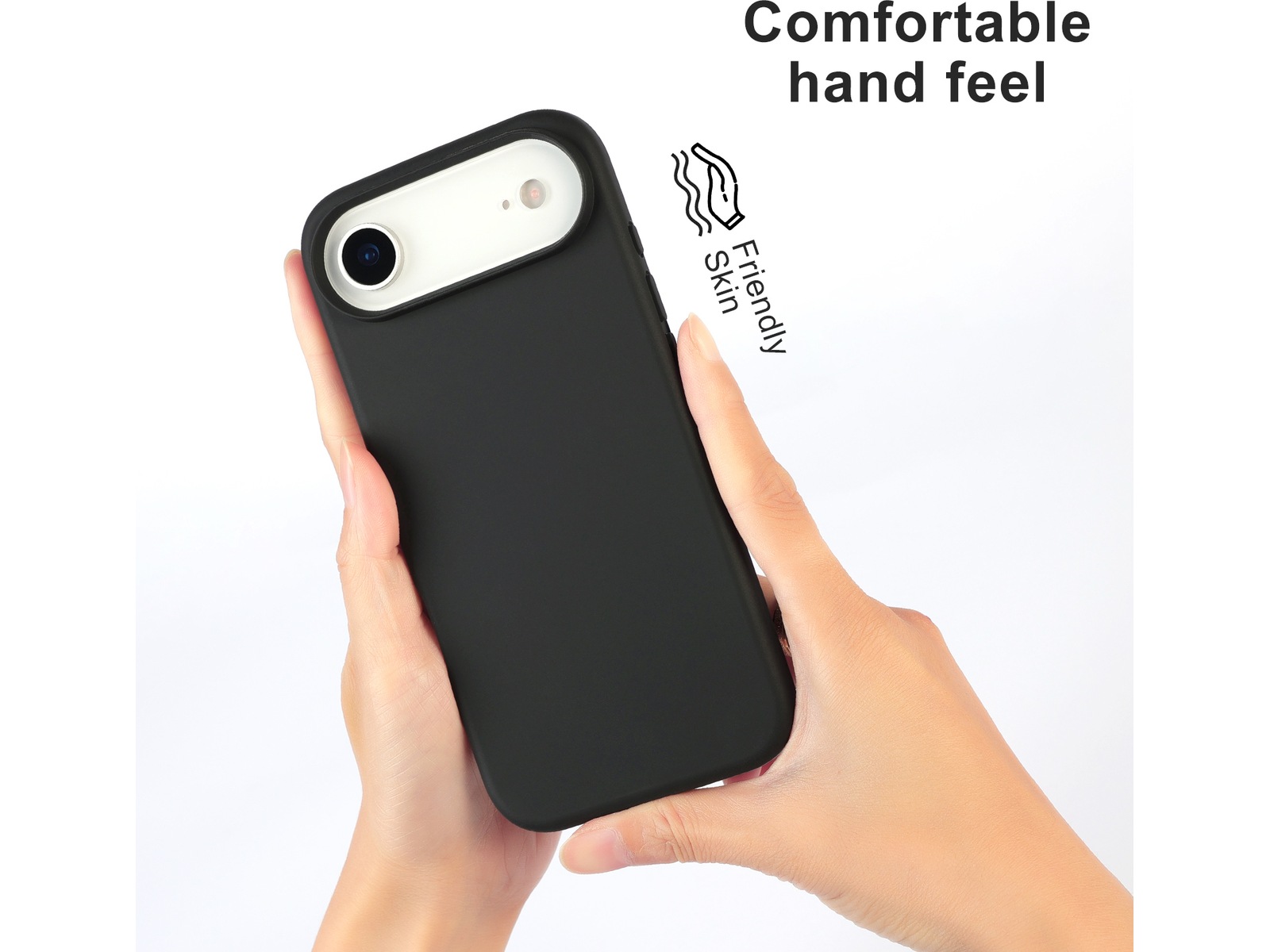 iiglo iPhone Air Magnetic Silikonskal (svart) Skydd