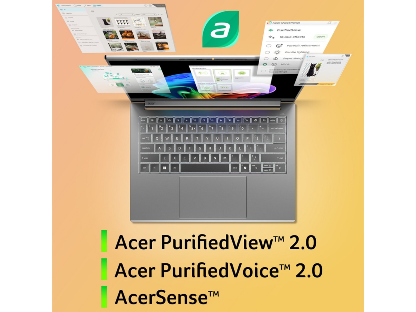 Acer Aspire 14 AI 14" WUXGA OLED Datorer - Bärbara / laptop