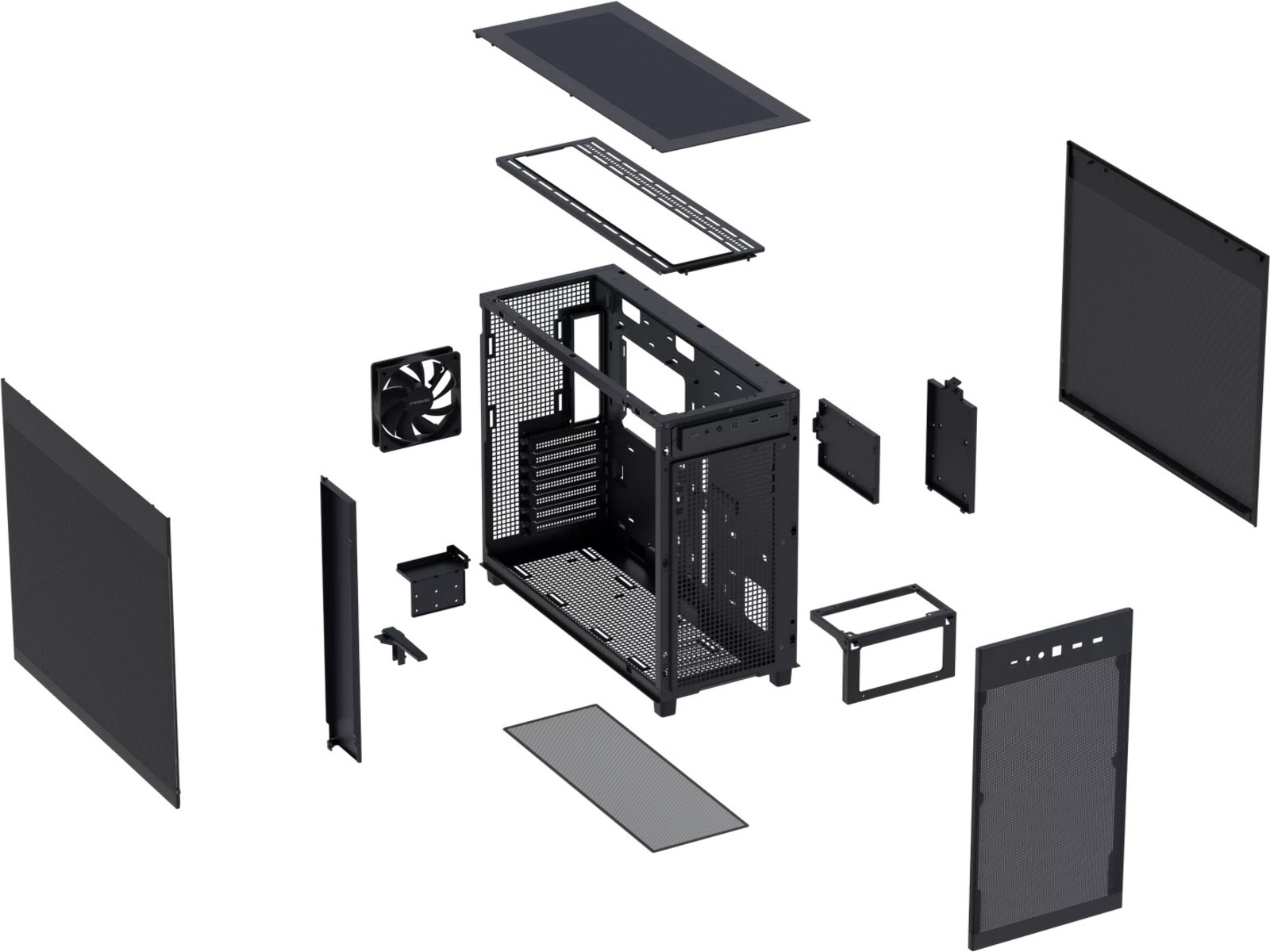 Asus Prime AP303 MESH Miditower (svart) Midi tower