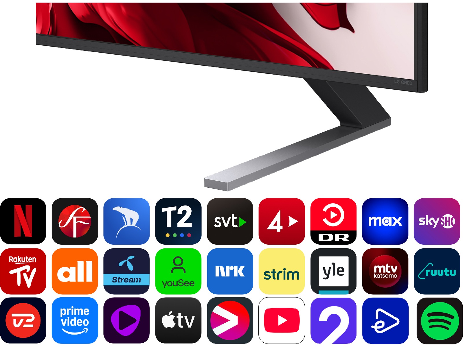 LG 86'' QNED85 evo AI MiniLED 4k Smart TV (2025) Över 80 tums TV