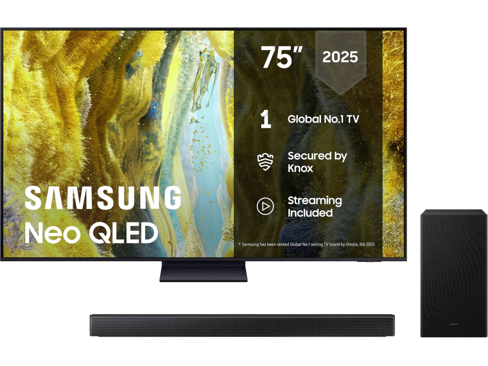 Samsung 75" QN73F Neo QLED 4K Mini LED Smart TV (2025) 70 - 79 tums TV