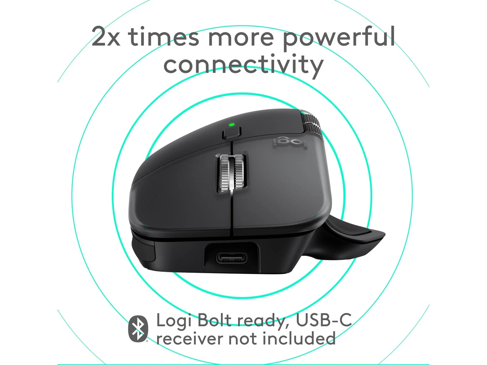 Logitech MX Master 4 för Mac Trådlös Ergonomisk Mus (space black) Mus