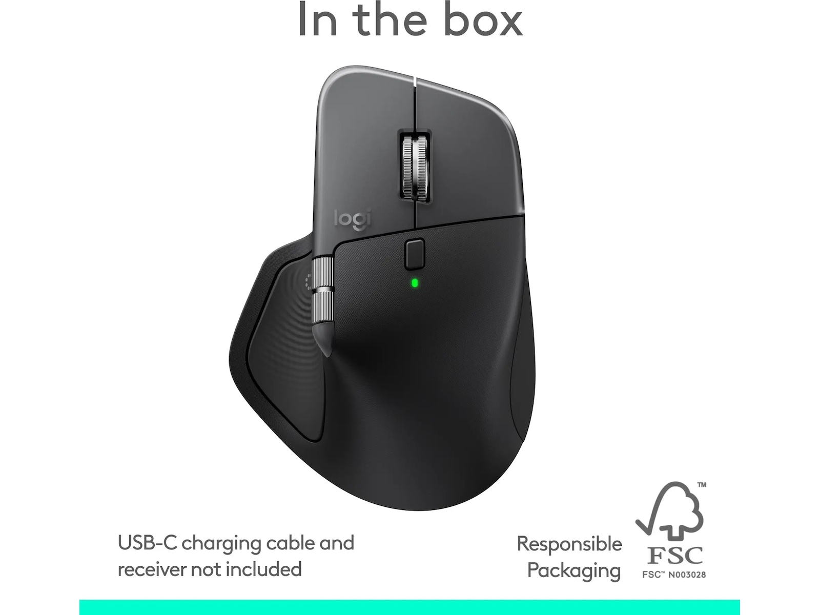 Logitech MX Master 4 för Mac Trådlös Ergonomisk Mus (space black) Mus