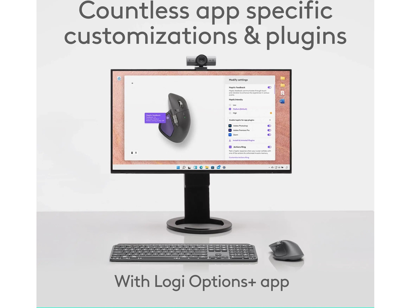 Logitech MX Master 4 för Mac Trådlös Ergonomisk Mus (space black) Mus