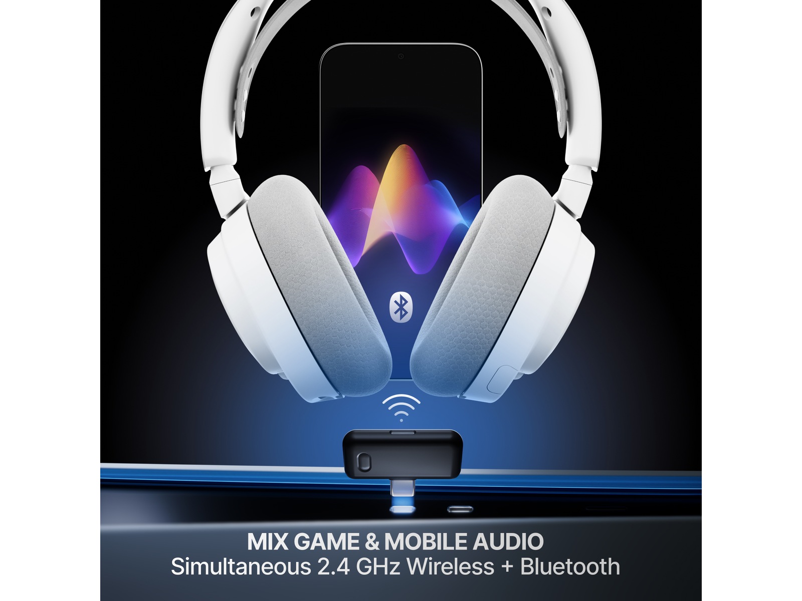 SteelSeries Arctis Nova 7 Gen 2 Trådlöst Gamingheadset (vit) Gamingheadset