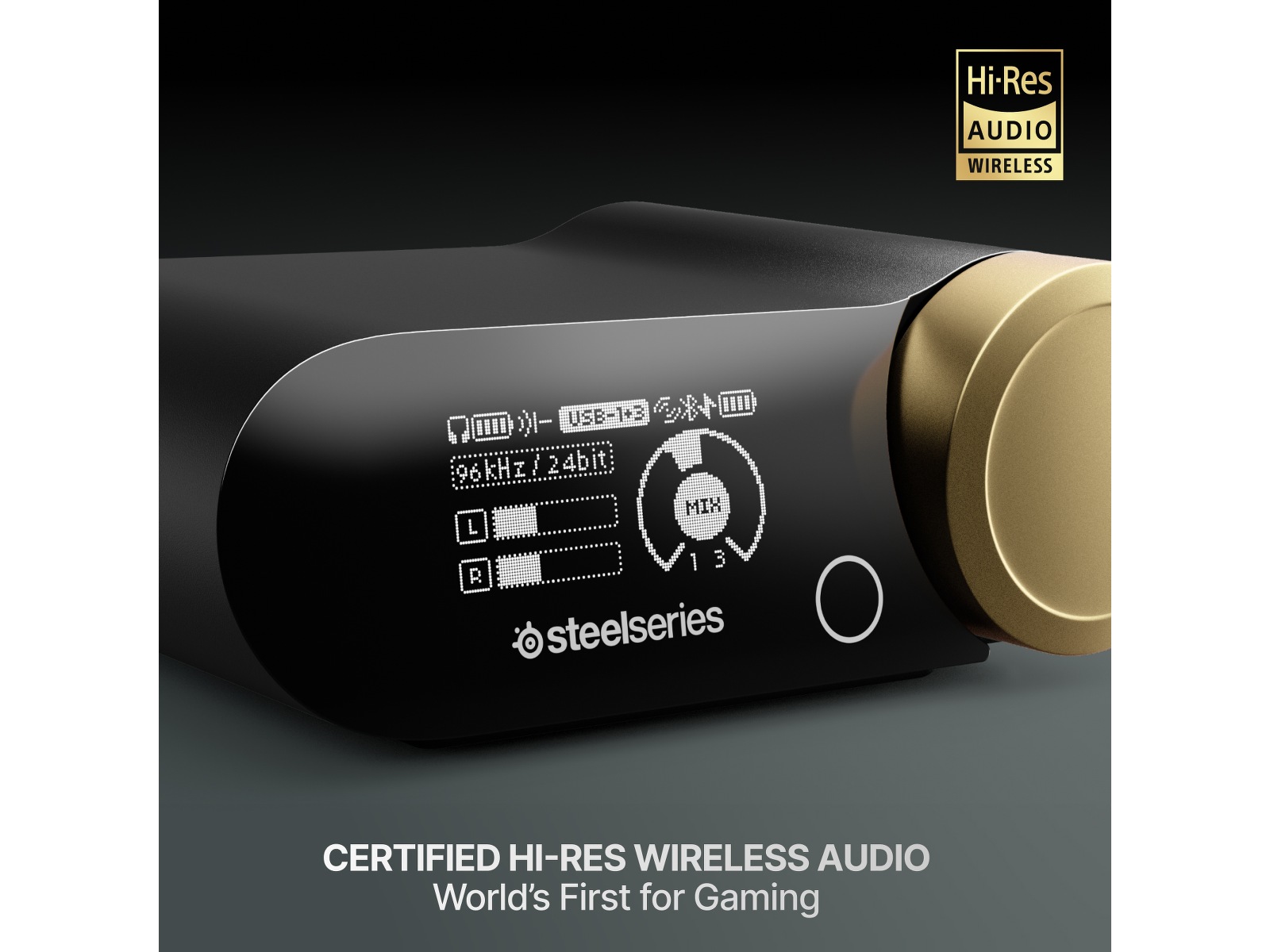 SteelSeries Arctis Nova Elite Trådlös Gamingheadset (salvia och guld) Gamingheadset