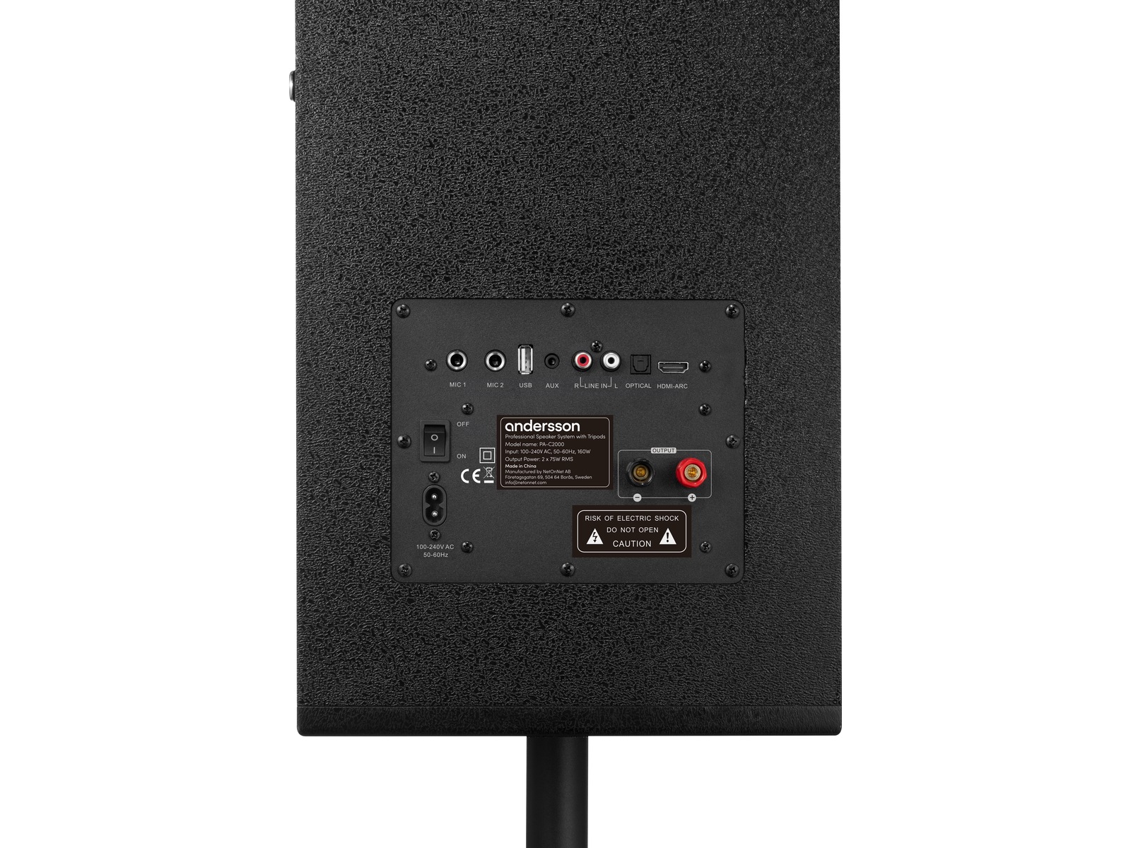 Andersson PA System 300W Bluetooth 5.3 Högtalare