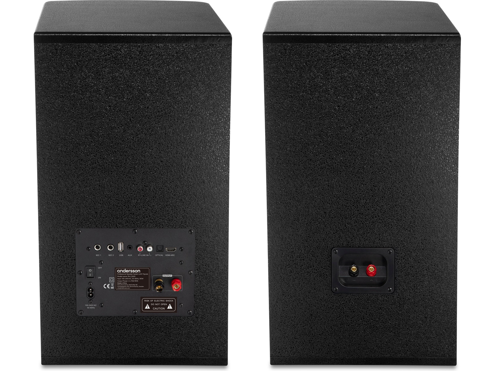 Andersson PA System 300W Bluetooth 5.3 Högtalare