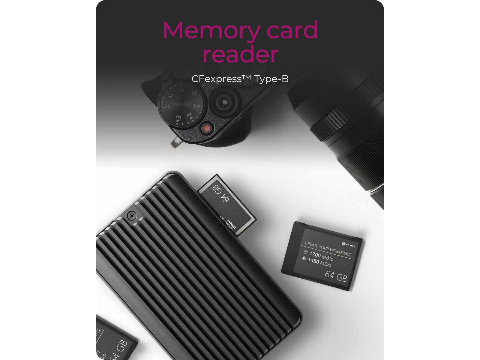 ICY BOX M.2 SSD-Enclosure Externa Chassi