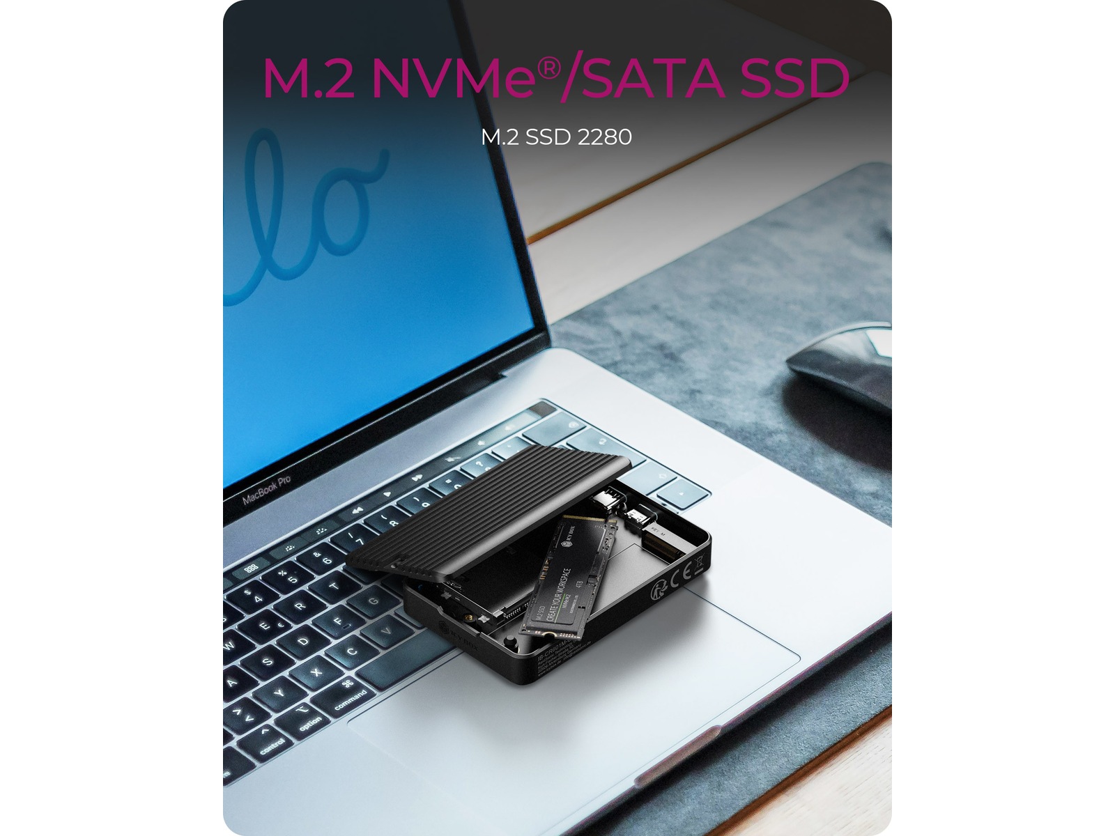 ICY BOX M.2 SSD-Enclosure Externa Chassi