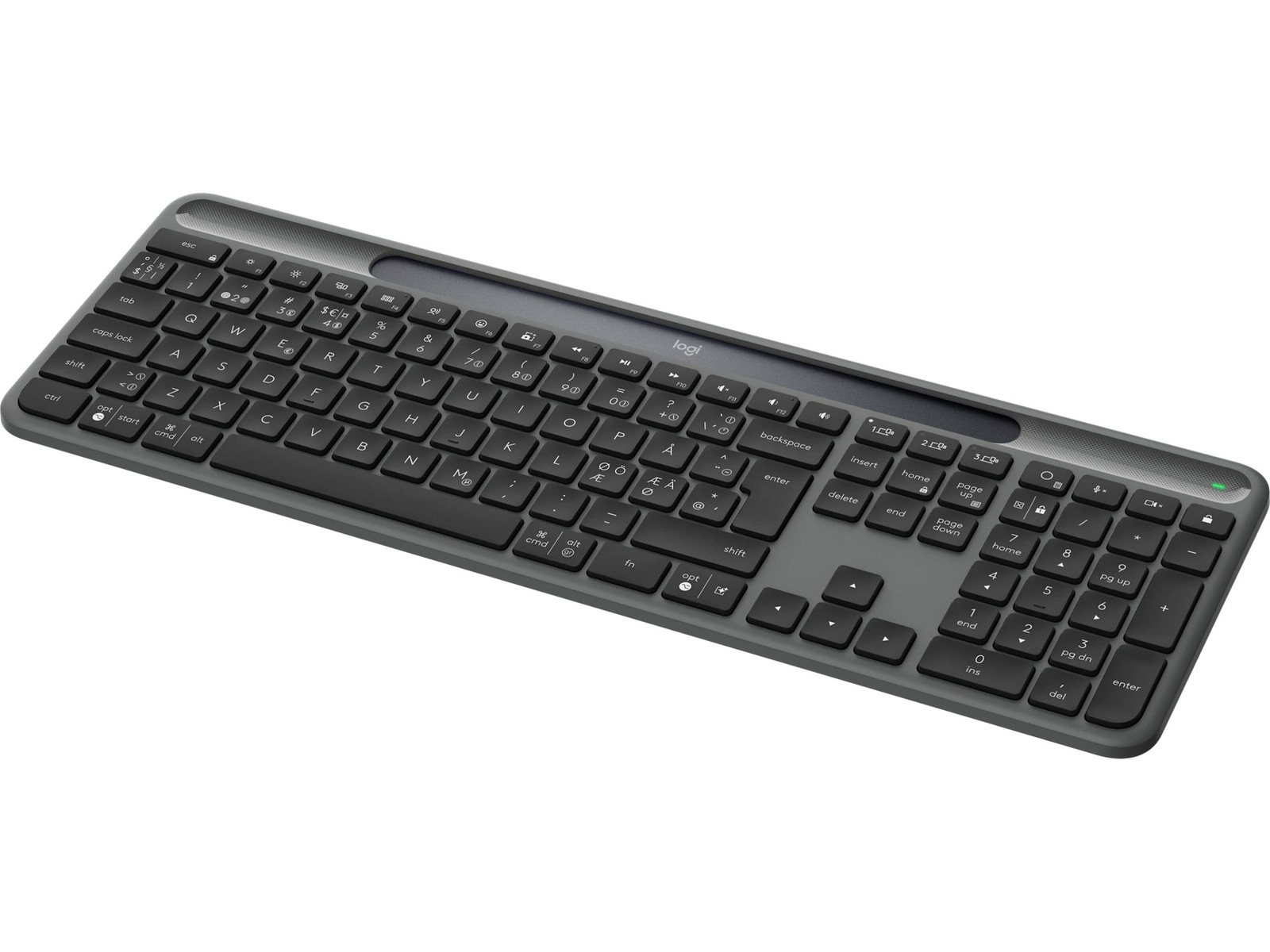 Logitech Signature Slim Solar+ Trådlöst Tangentbord K980 (grafitgrå) Tangentbord