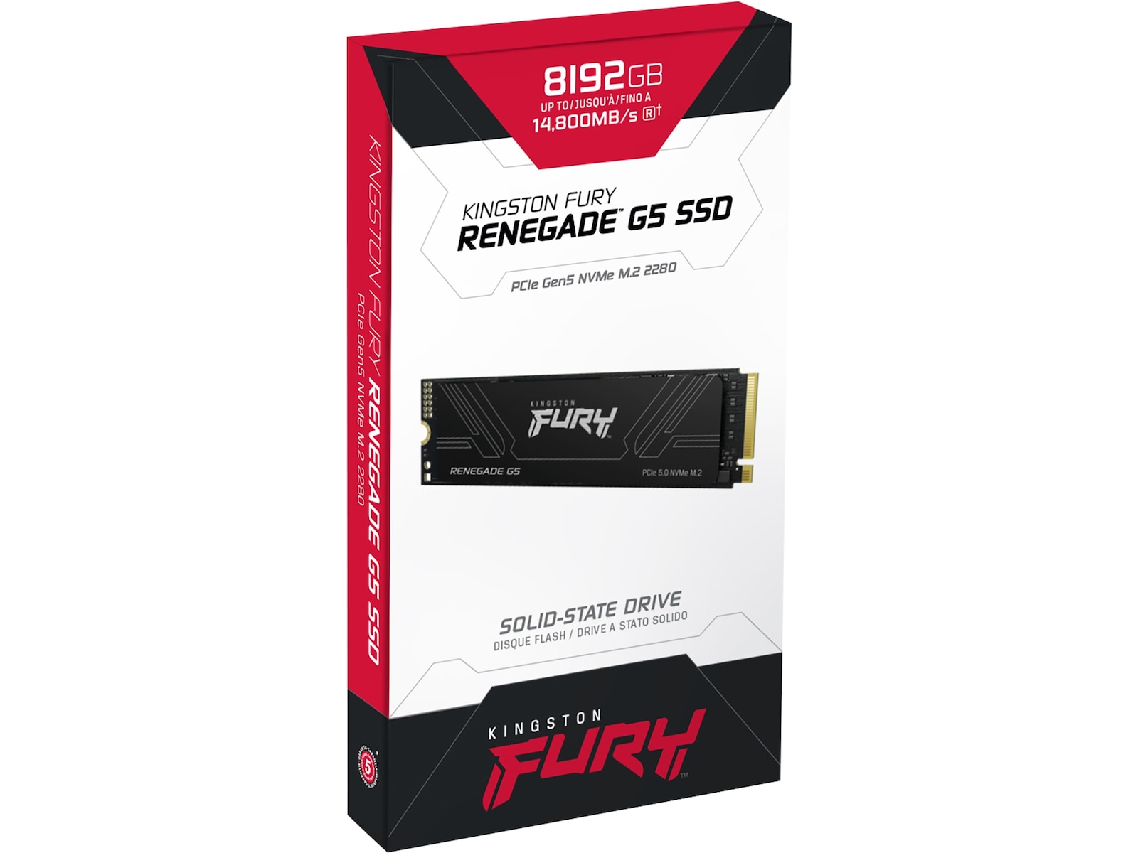 8192GB Kingston FURY Renegade G5 PCIe 5.0 M.2 NVMe SSD  SSD M.2