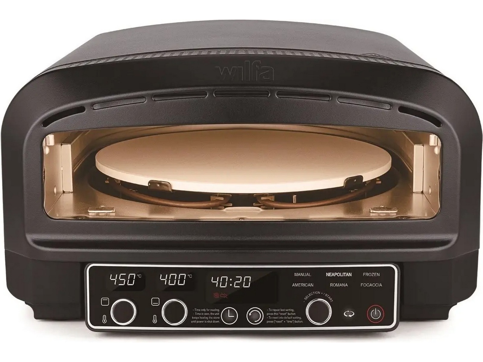 Wilfa P02DB-E2200 Elektrisk Pizzaugn Pizzaugnar