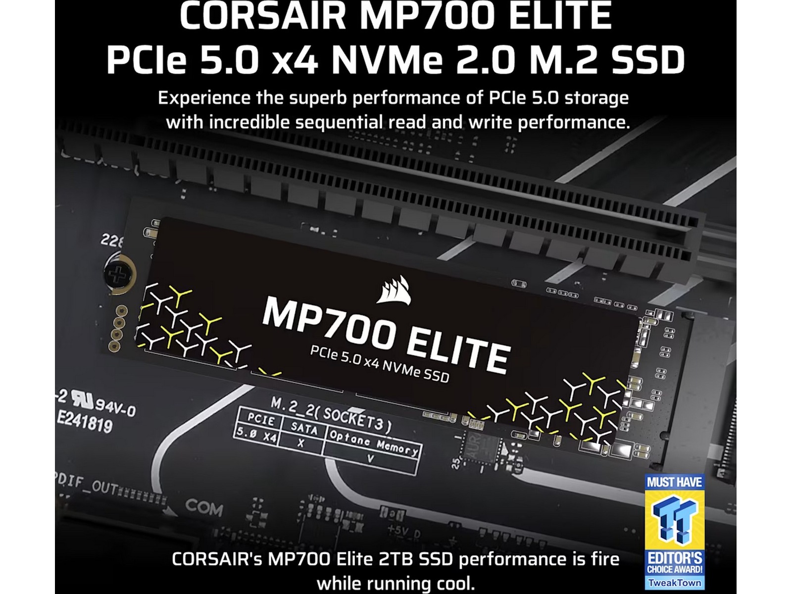 Corsair MP700 ELITE 4TB SSD M.2