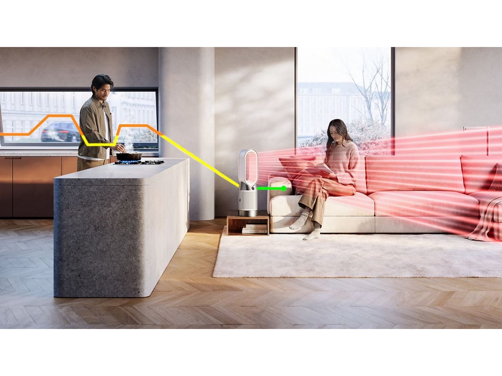 Dyson Purifier Hot + Cool HP11 (vit) Luftrenare