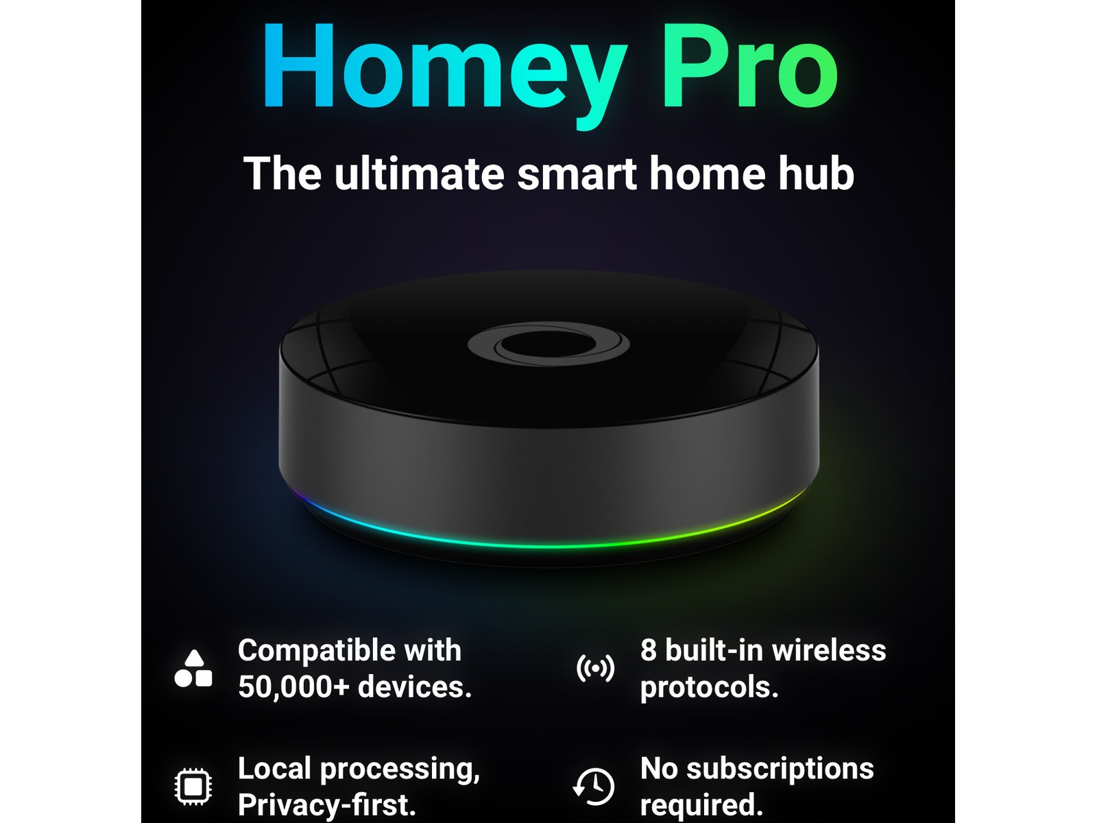 Athom Homey Pro (2026) Smarthub för hemmet Smarthub/ bridge