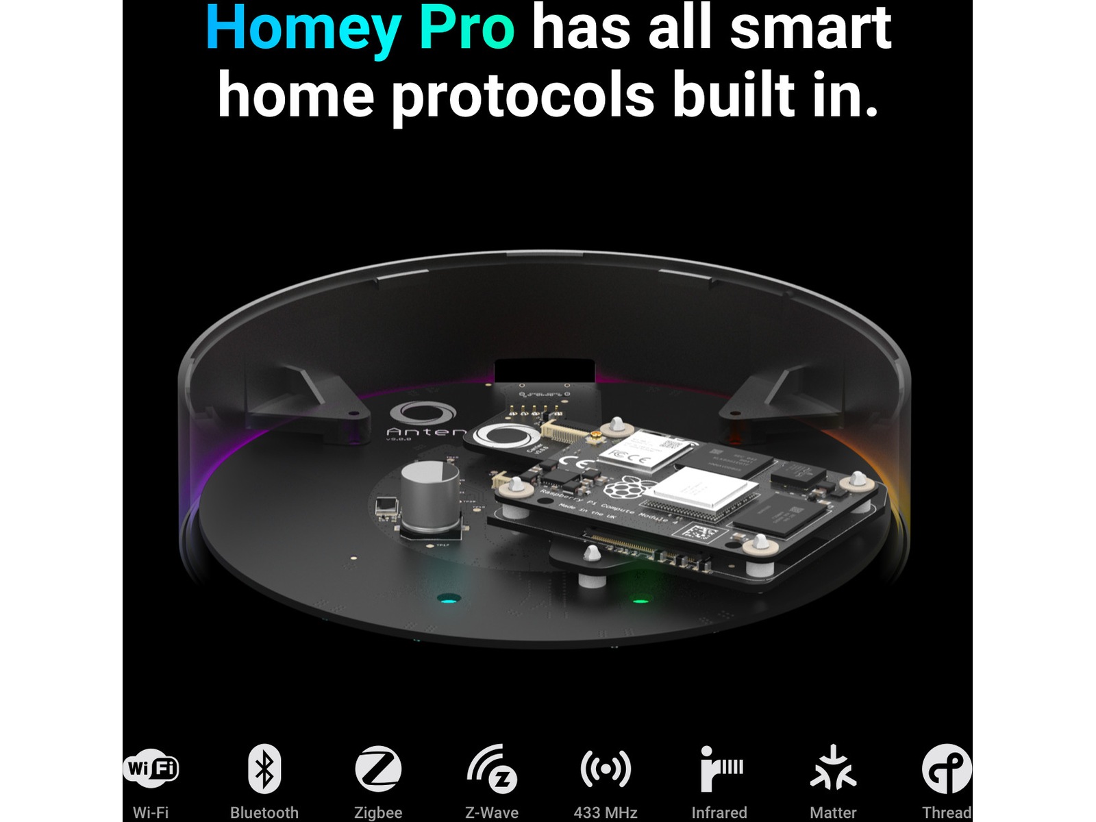 Athom Homey Pro (2026) Smarthub för hemmet Smarthub/ bridge