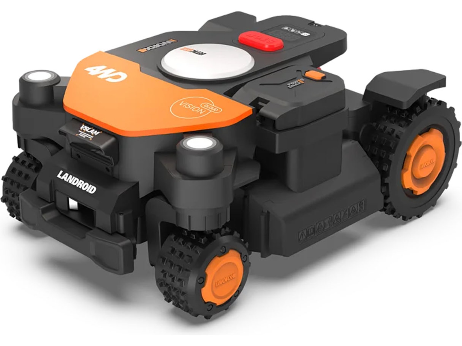 Kraftfull fyrhjulsdriven gräsklippare med AI-kamera för automatisk kartläggning Robotgräsklippare