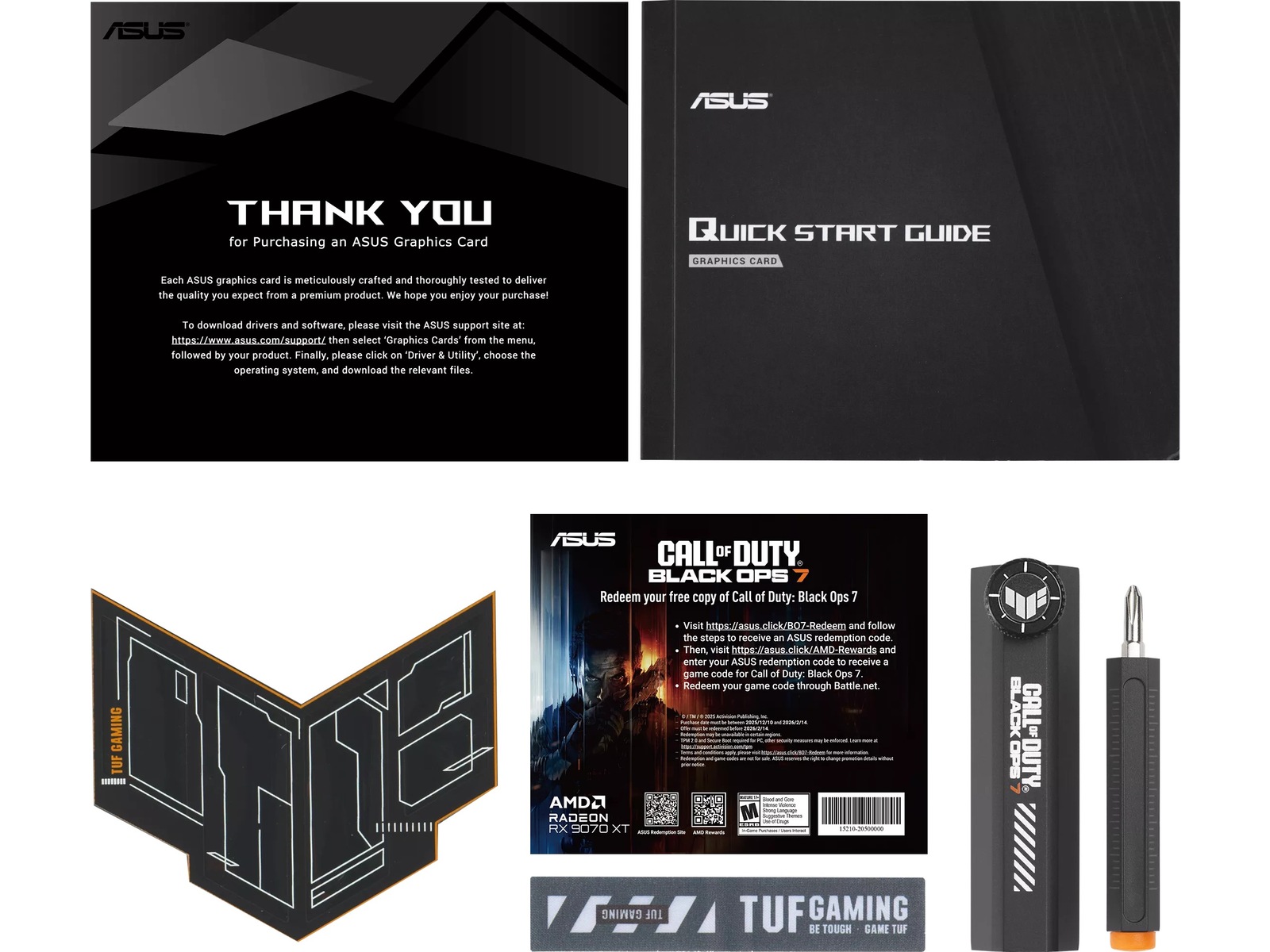 ASUS TUF Gaming AMD Radeon RX 9070 XT TUF OC (COD BO7 LE) Grafikkort