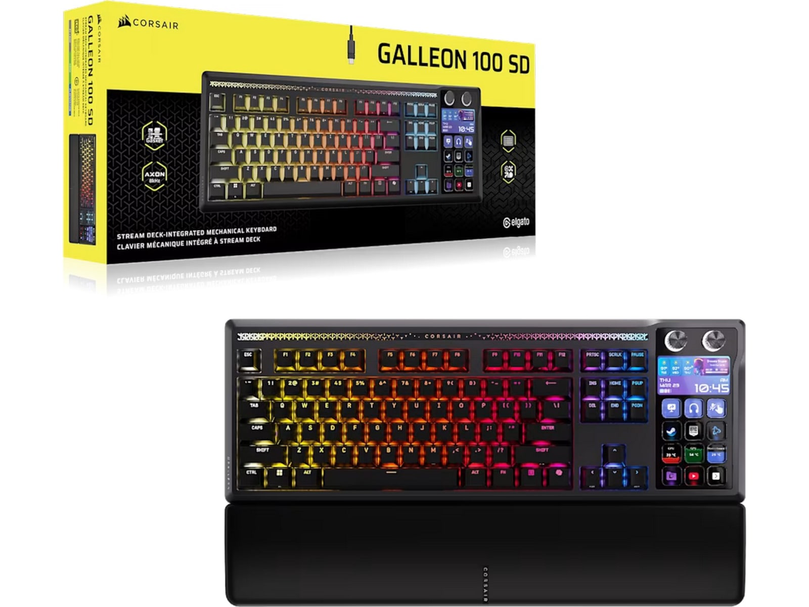 Corsair Galleon 100 SD RGB Stream Deck-integrerat Gwamingtangentbord Gamingtangentbord