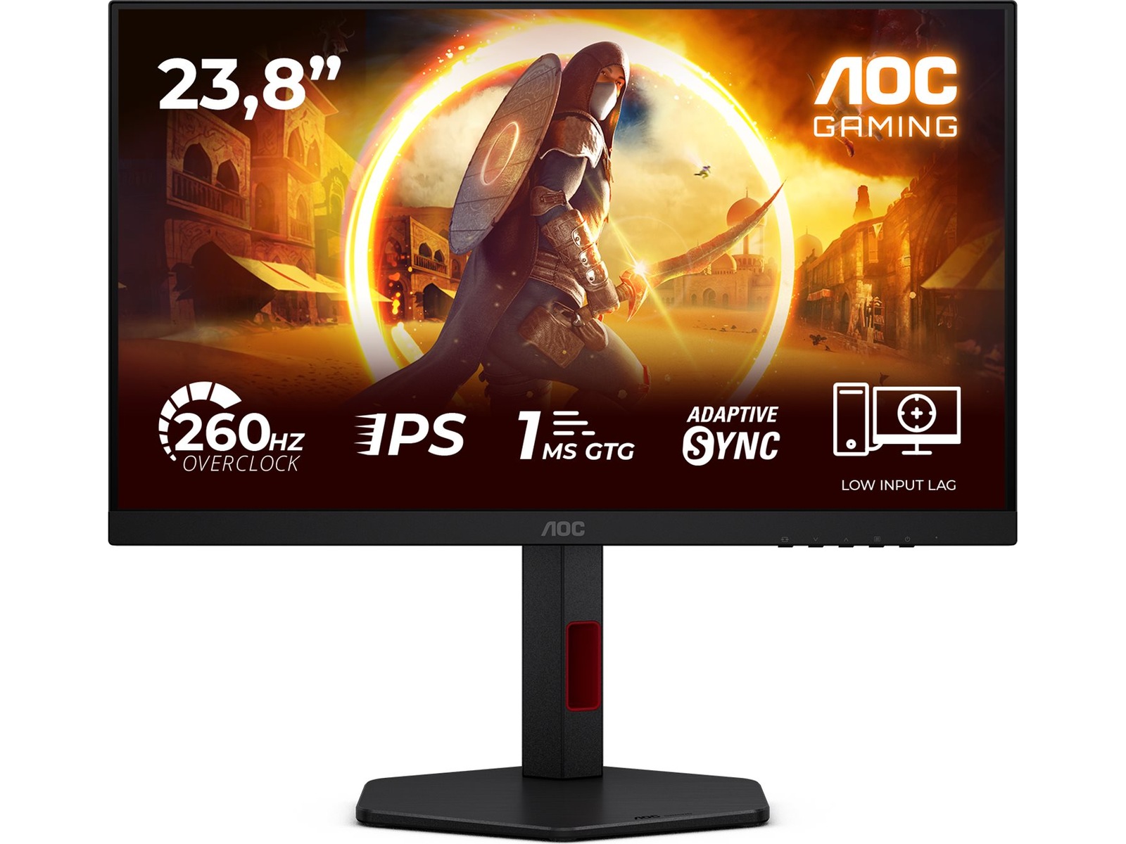 AOC 24" gamingskärm 24G4ZR Datorskärm