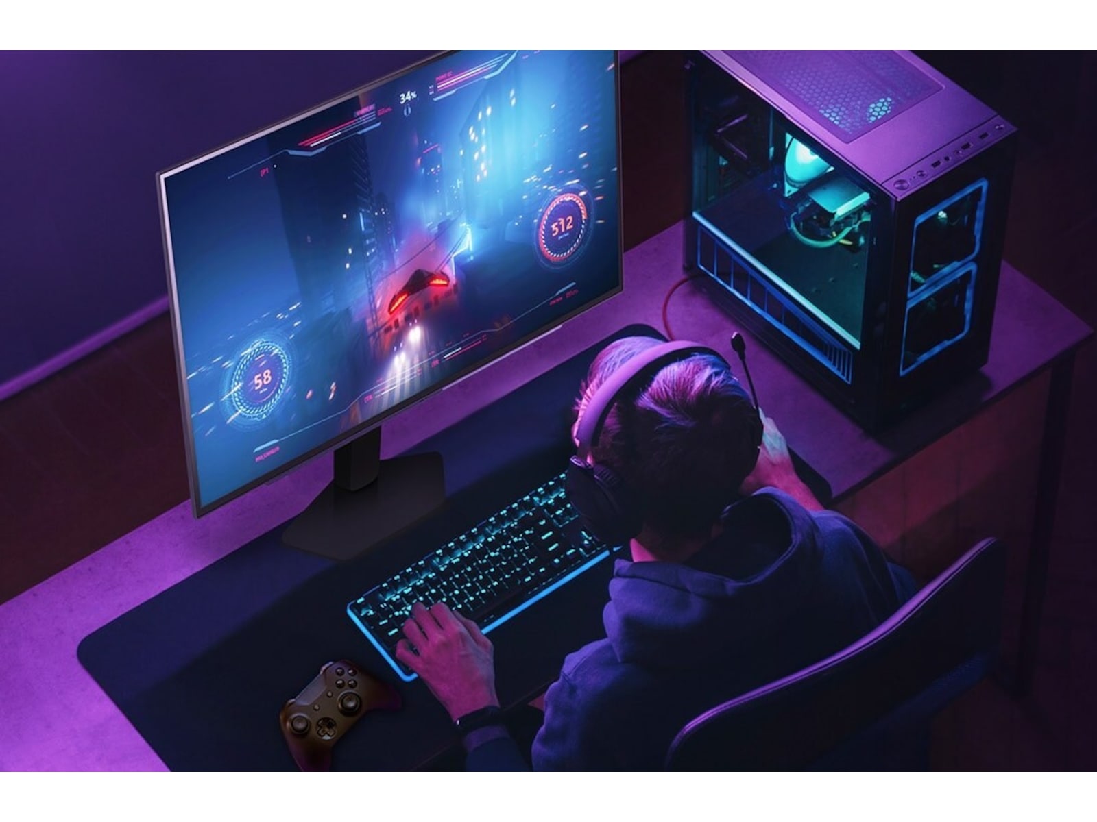 LG 27" UltraGear gamingskärm 27GX704A Datorskärm