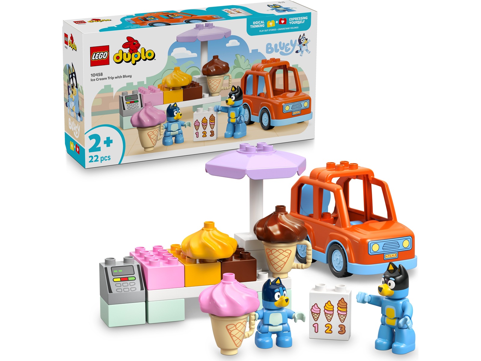 LEGO DUPLO Bluey Glasutflykt med Bluey 10458 LEGO