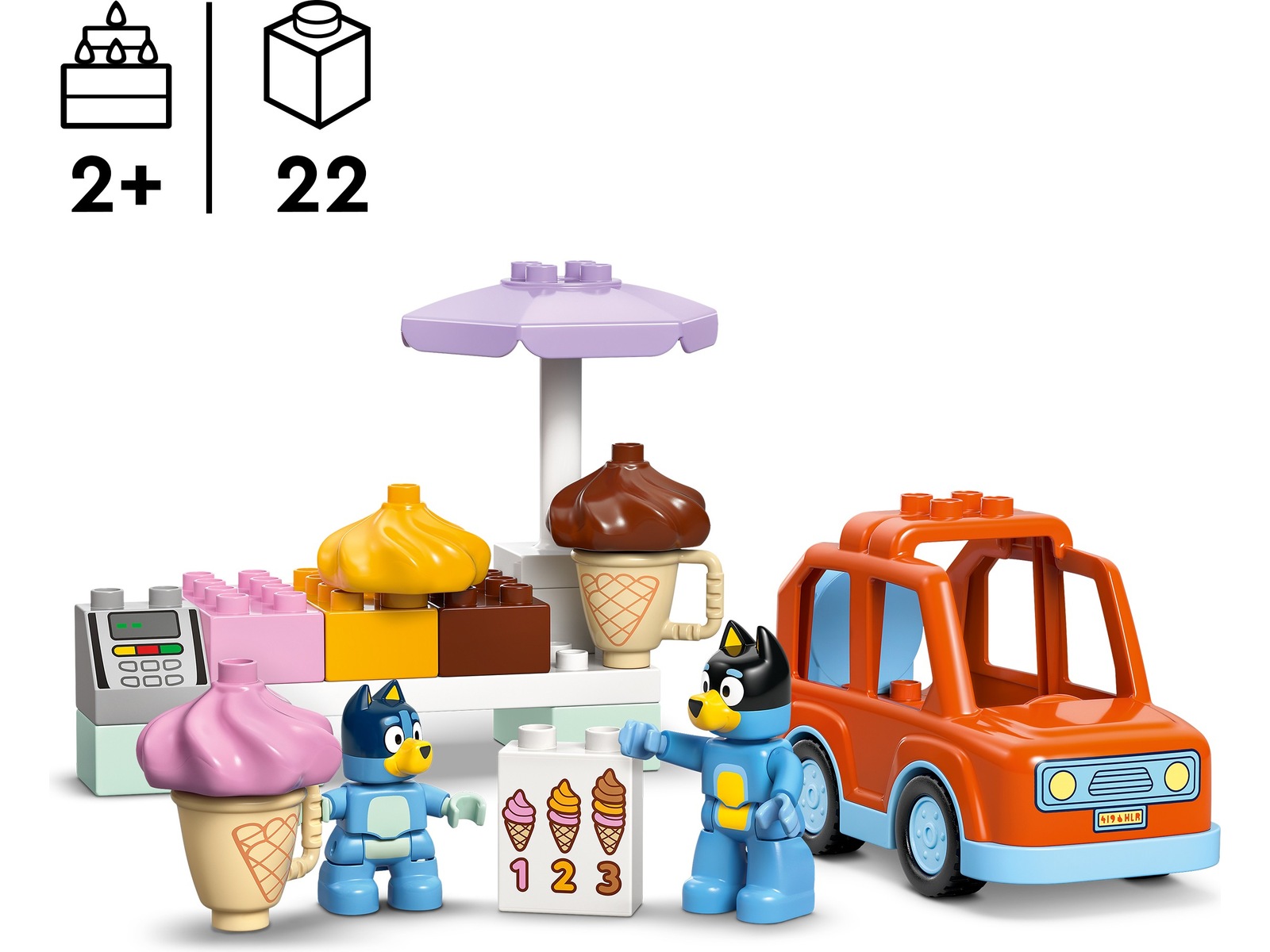 LEGO DUPLO Bluey Glasutflykt med Bluey 10458 LEGO