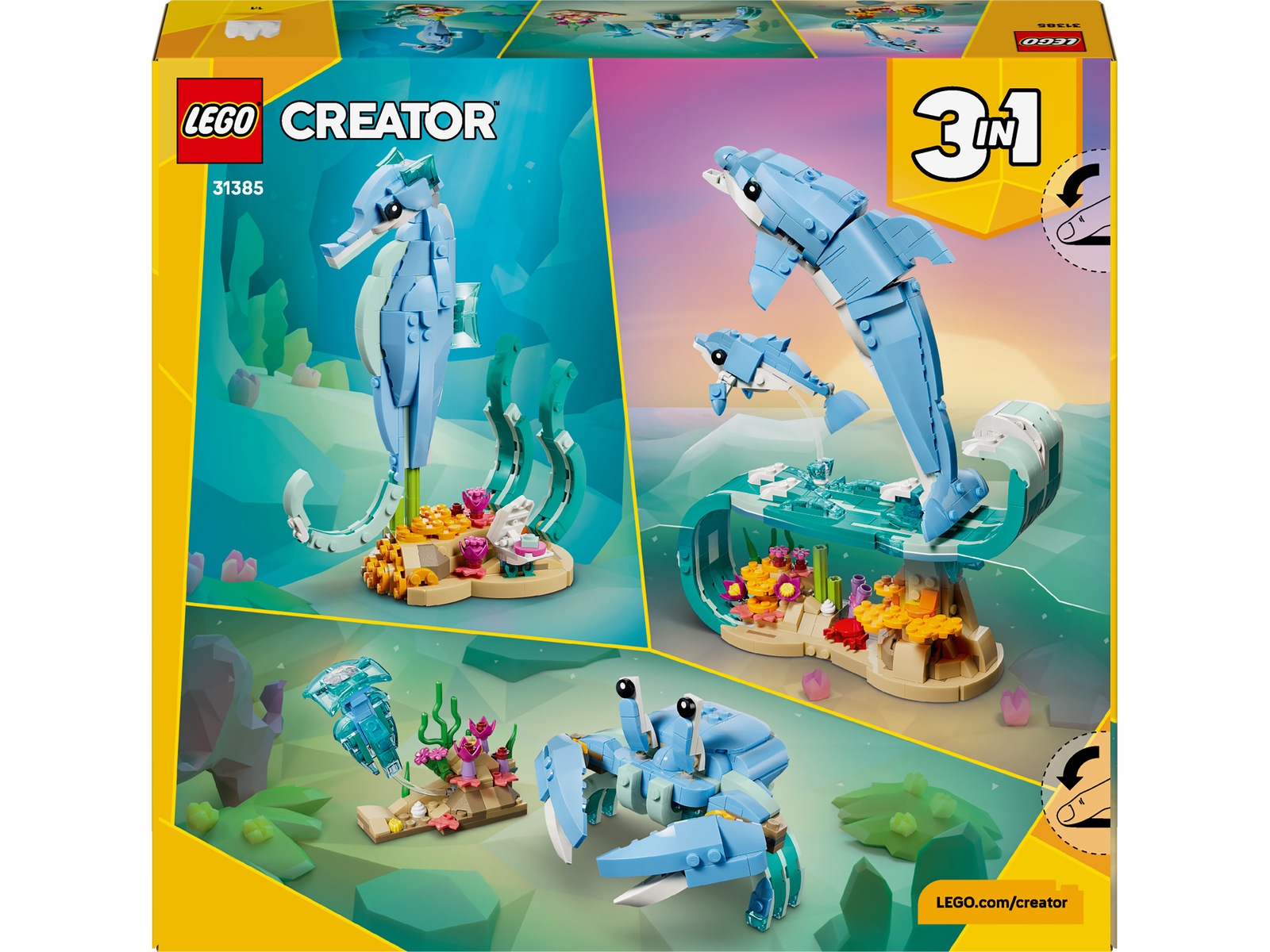LEGO Creator Havsdjur: vackra delfiner 31385 LEGO