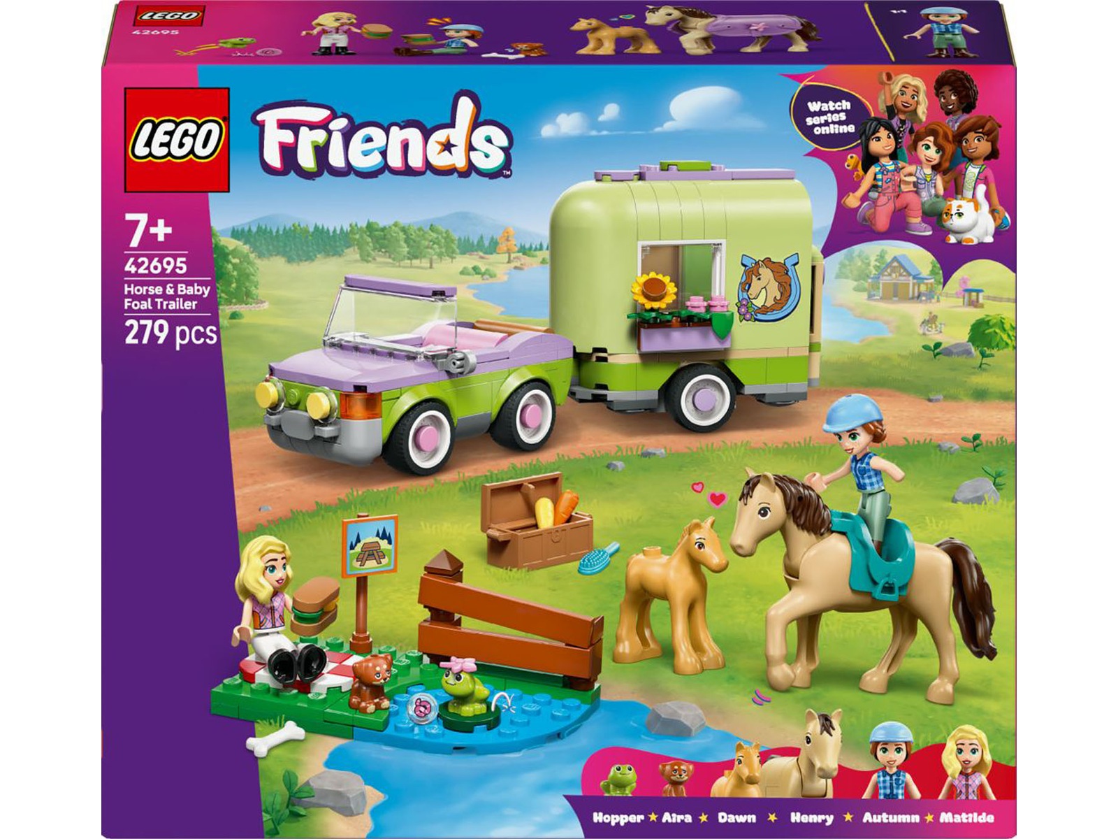 LEGO Friends Häst- och fölvagn 42695 LEGO