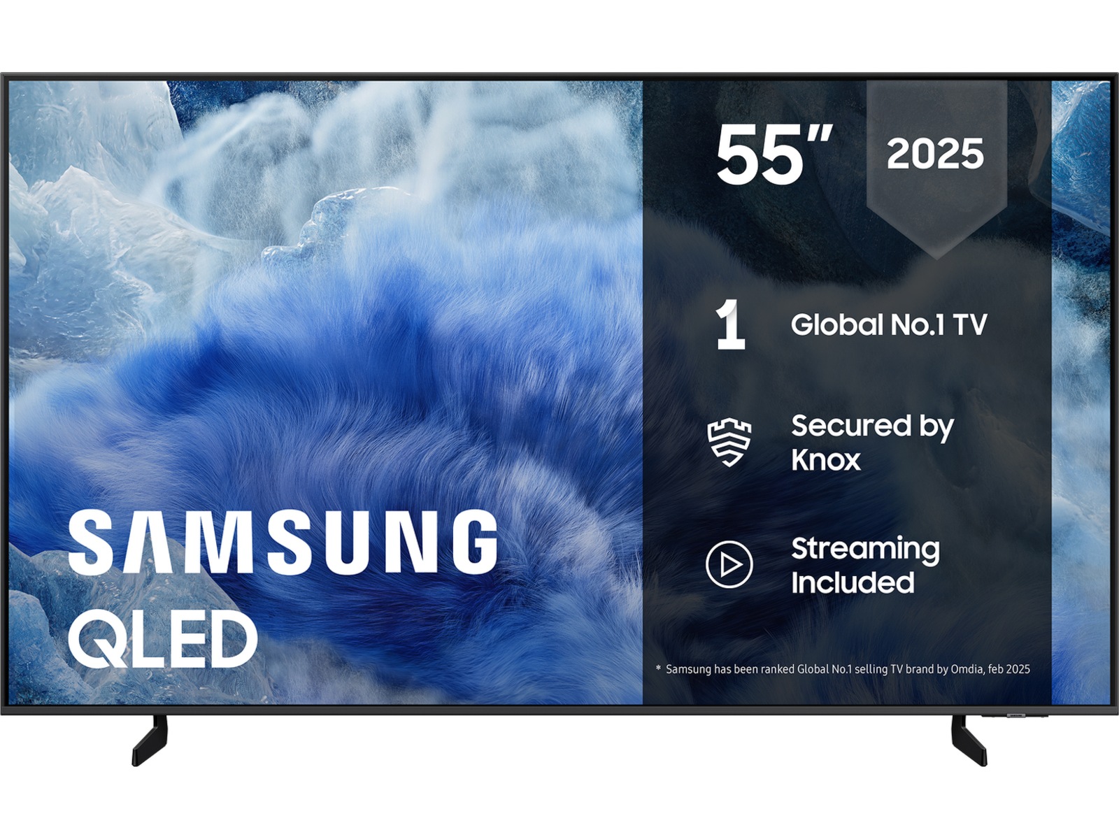Samsung 55" Q8FA QLED 4K Smart TV (2025) + soundbar 50 - 59 tums TV