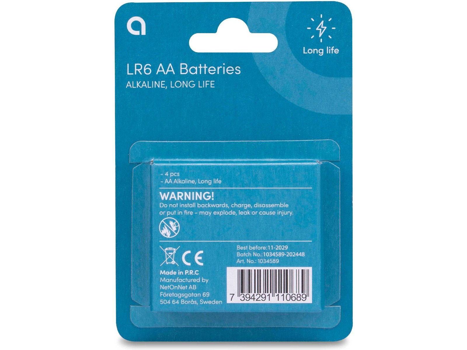 Andersson AA-batteri, 2x4-pack Batterier för allmänt bruk