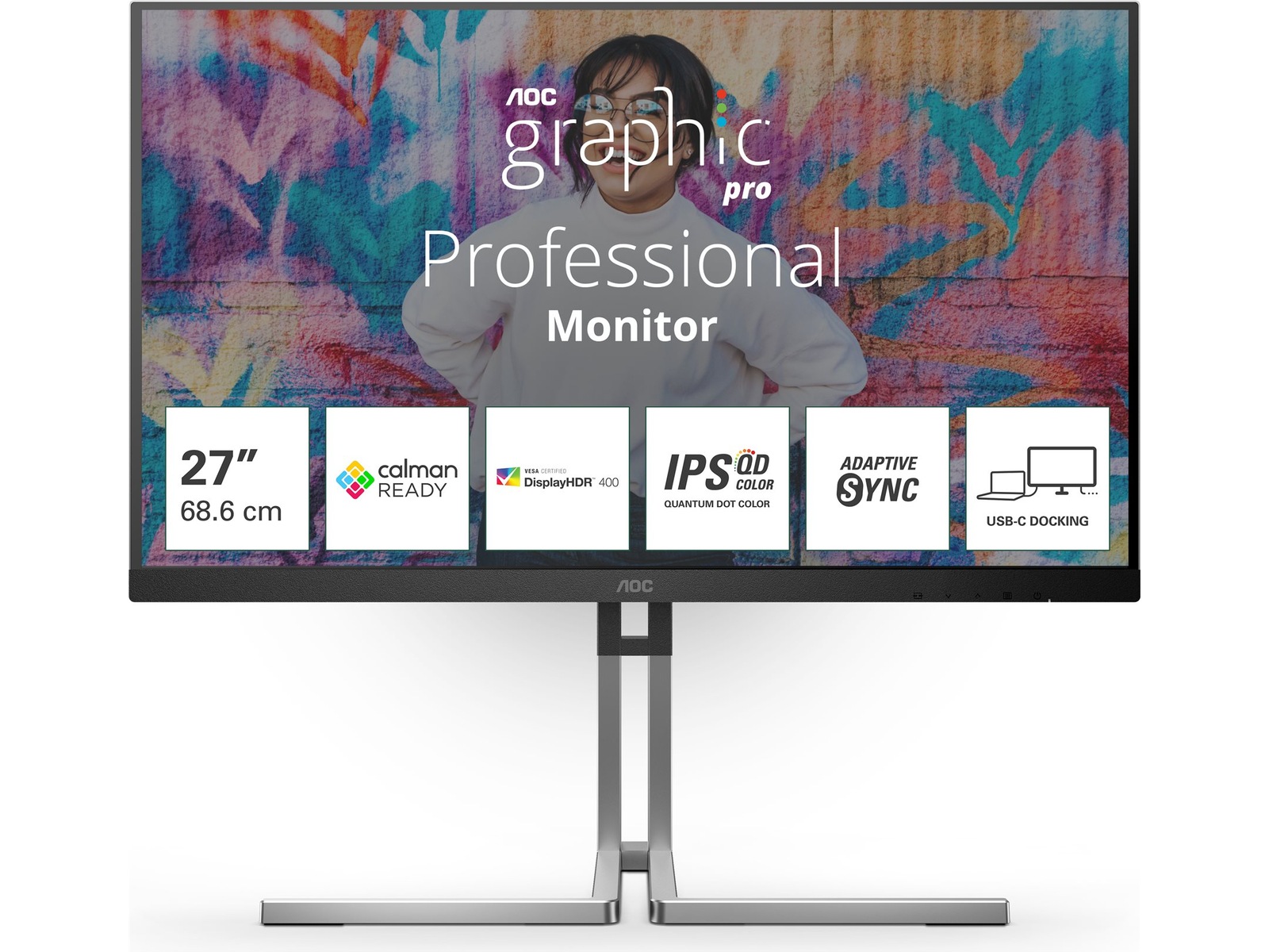 AOC 27" skärm Graphic Pro Series Q27U3CV Datorskärm