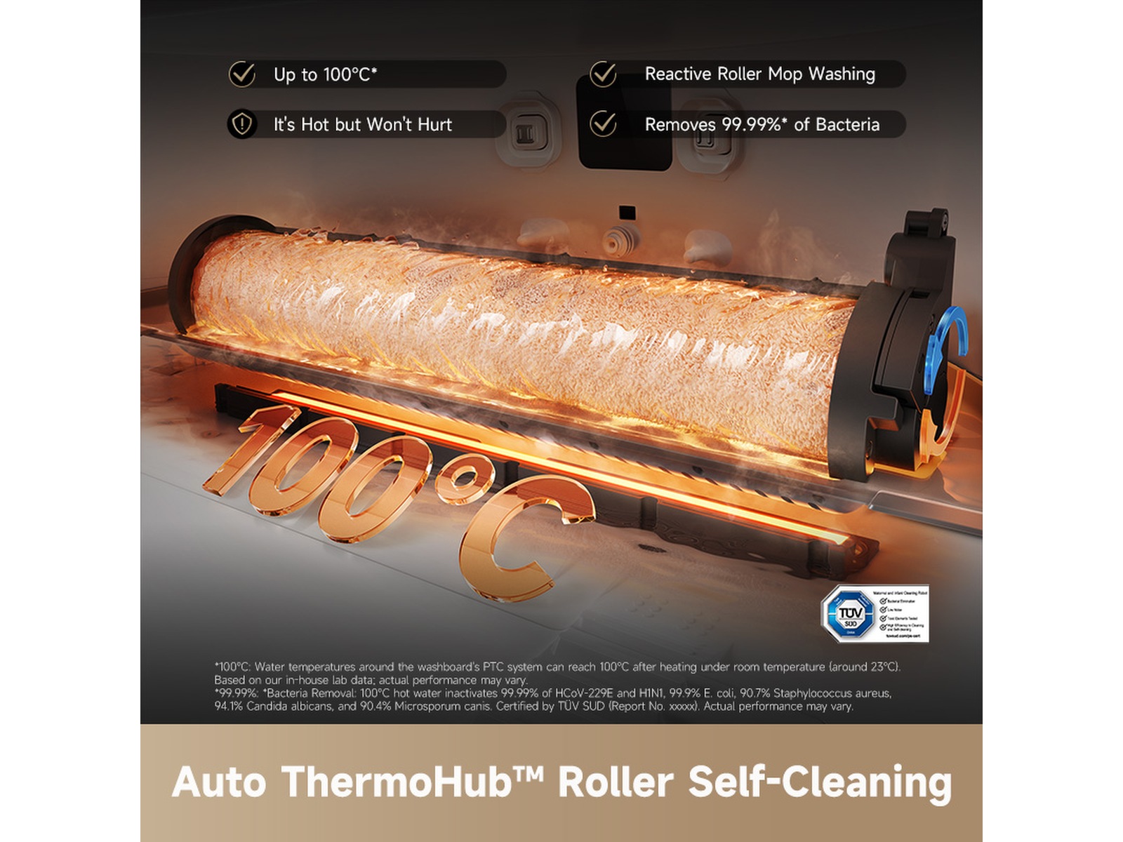 Dreame Aqua10 Ultra Roller Robotdammsugare (vit) -B-Grade Demo hem & hushåll