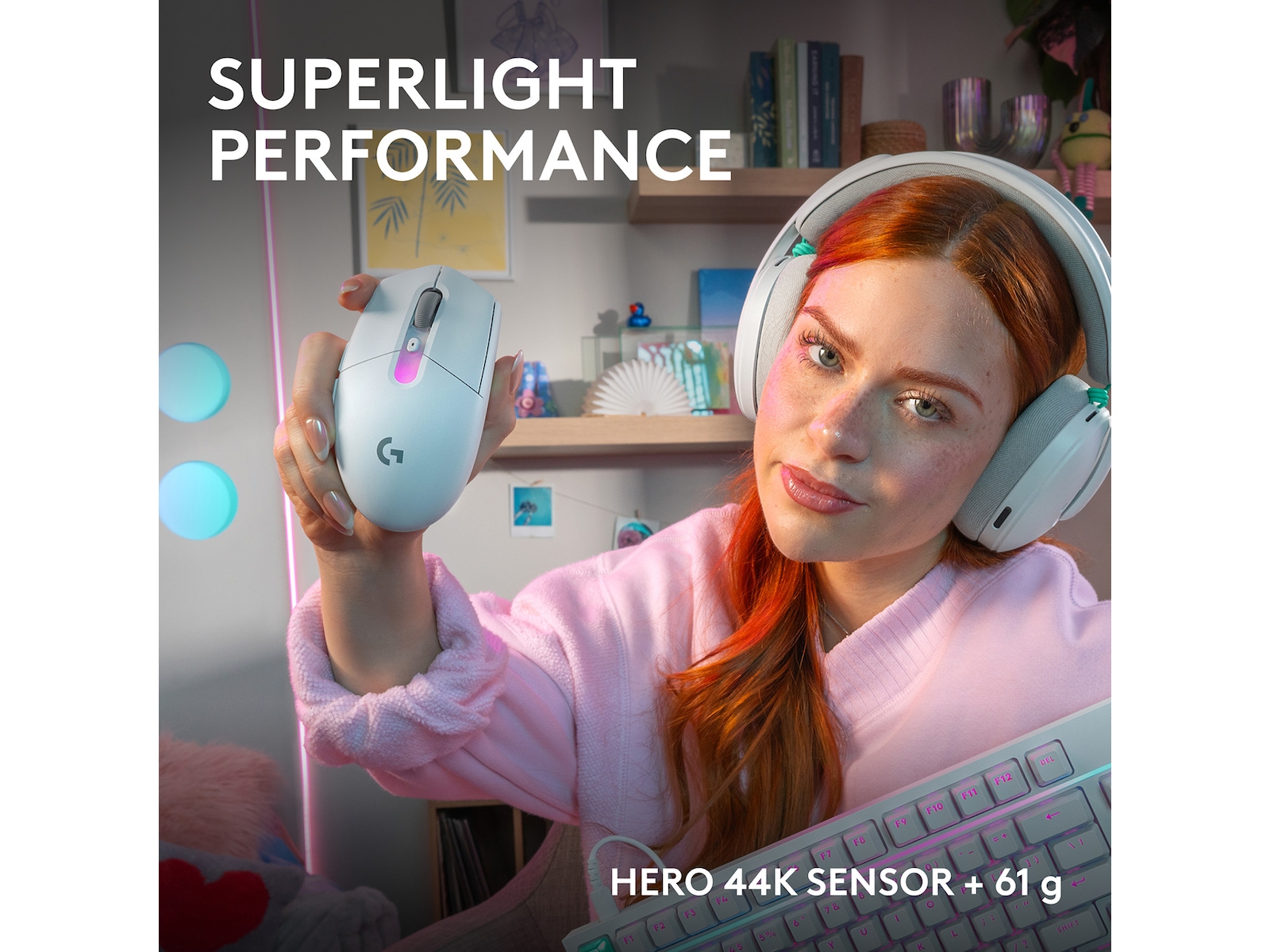 Logitech G305 X SUPERLIGHT trådlös gamingmus Gamingmus