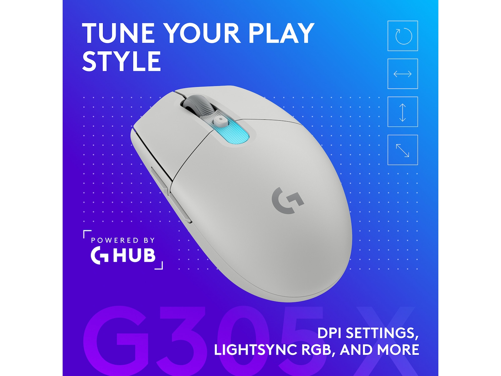 Logitech G305 X SUPERLIGHT trådlös gamingmus Gamingmus