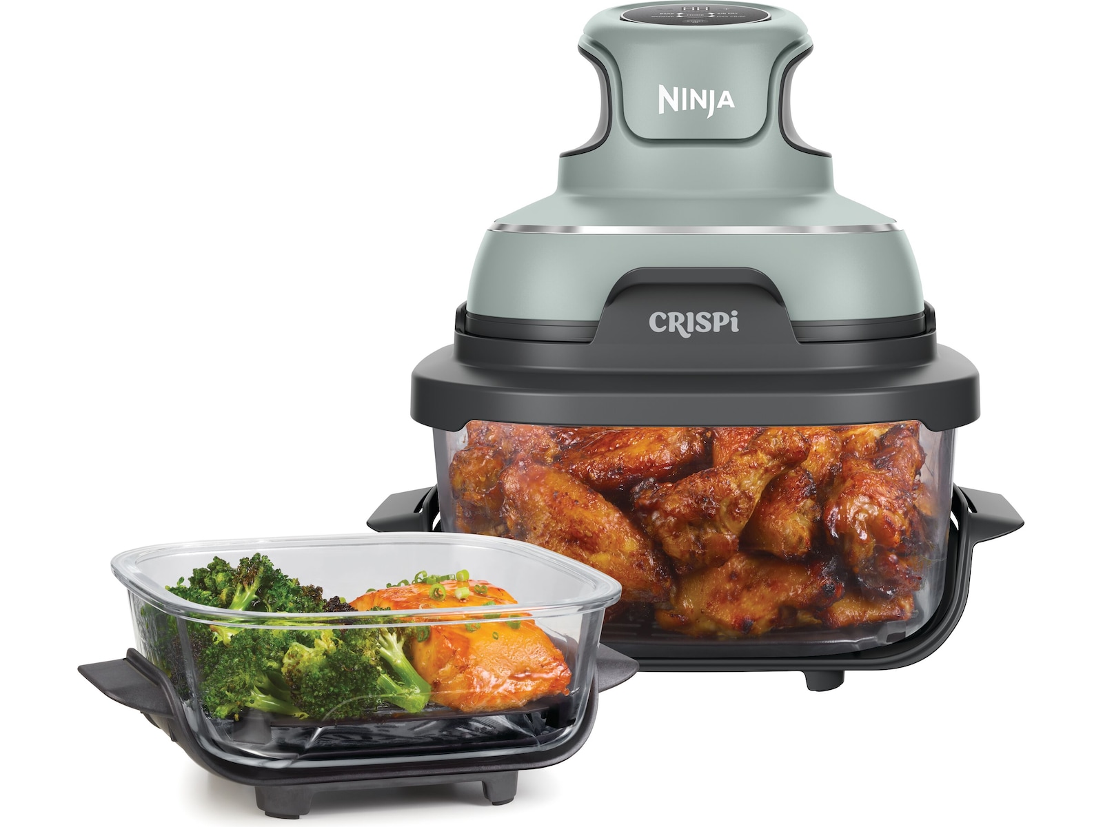 Ninja CRISPi 4-i-1 bärbar airfryer FN101EUSG (Salvia) -B-Grade Demo hem & hushåll