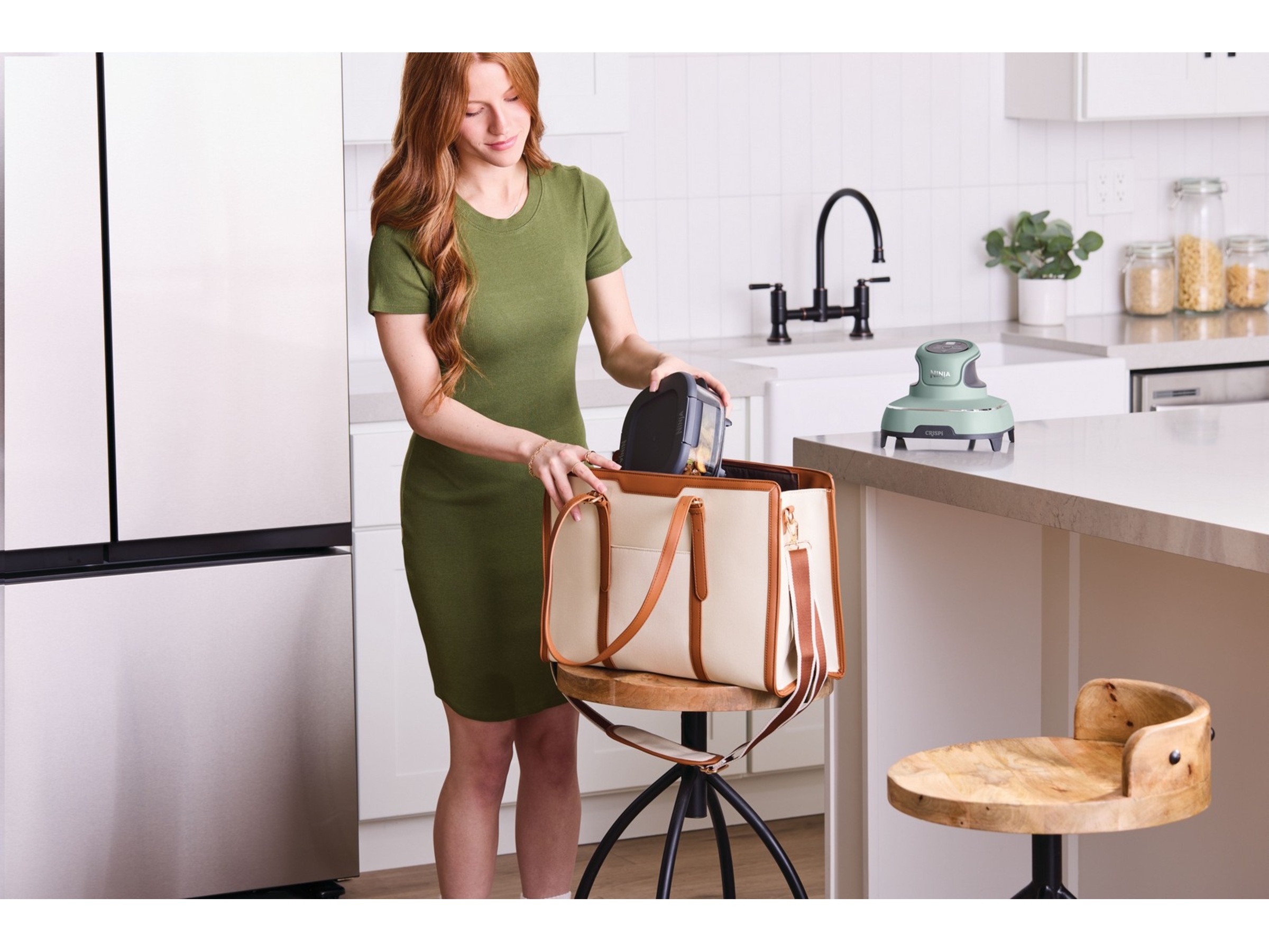 Ninja CRISPi 4-i-1 bärbar airfryer FN101EUSG (Salvia) Airfryer