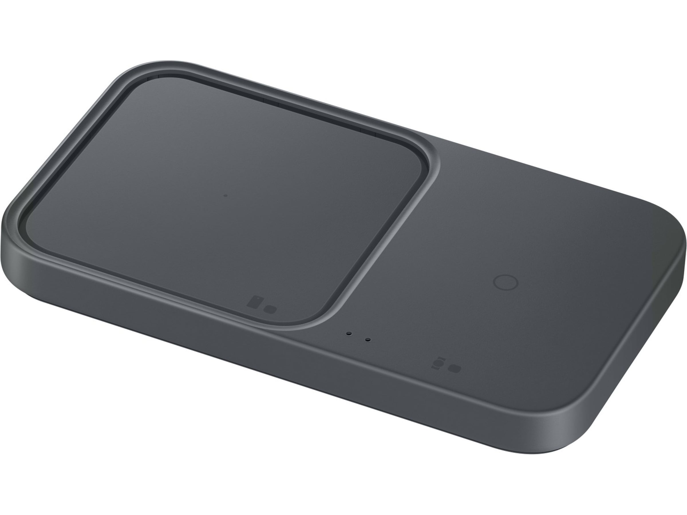 Trådlös laddare Duo med kabel (svart) Trådlös laddare